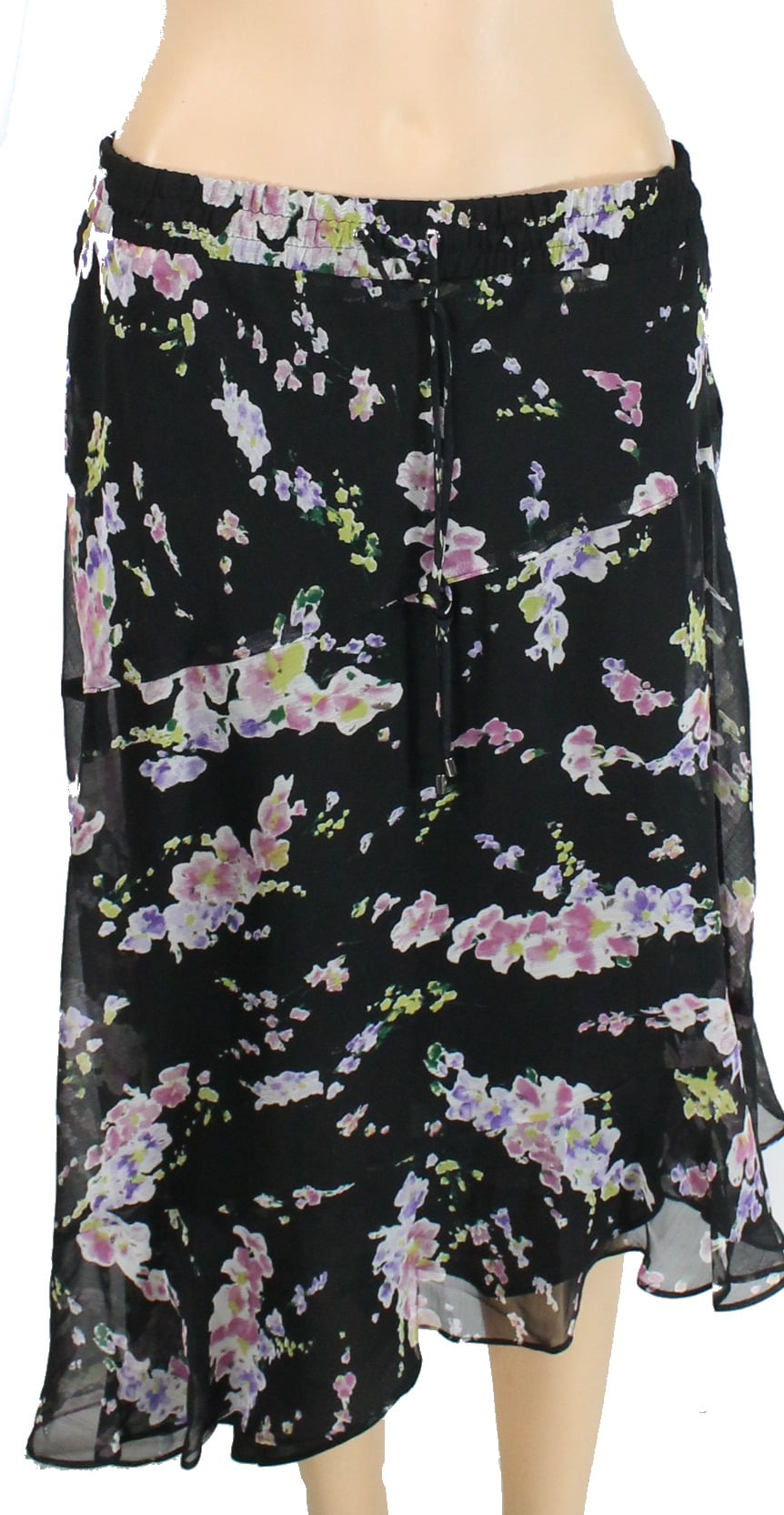 Lauren Ralph Lauren Petite Asymmetrical Floral Print Modern Skirt
