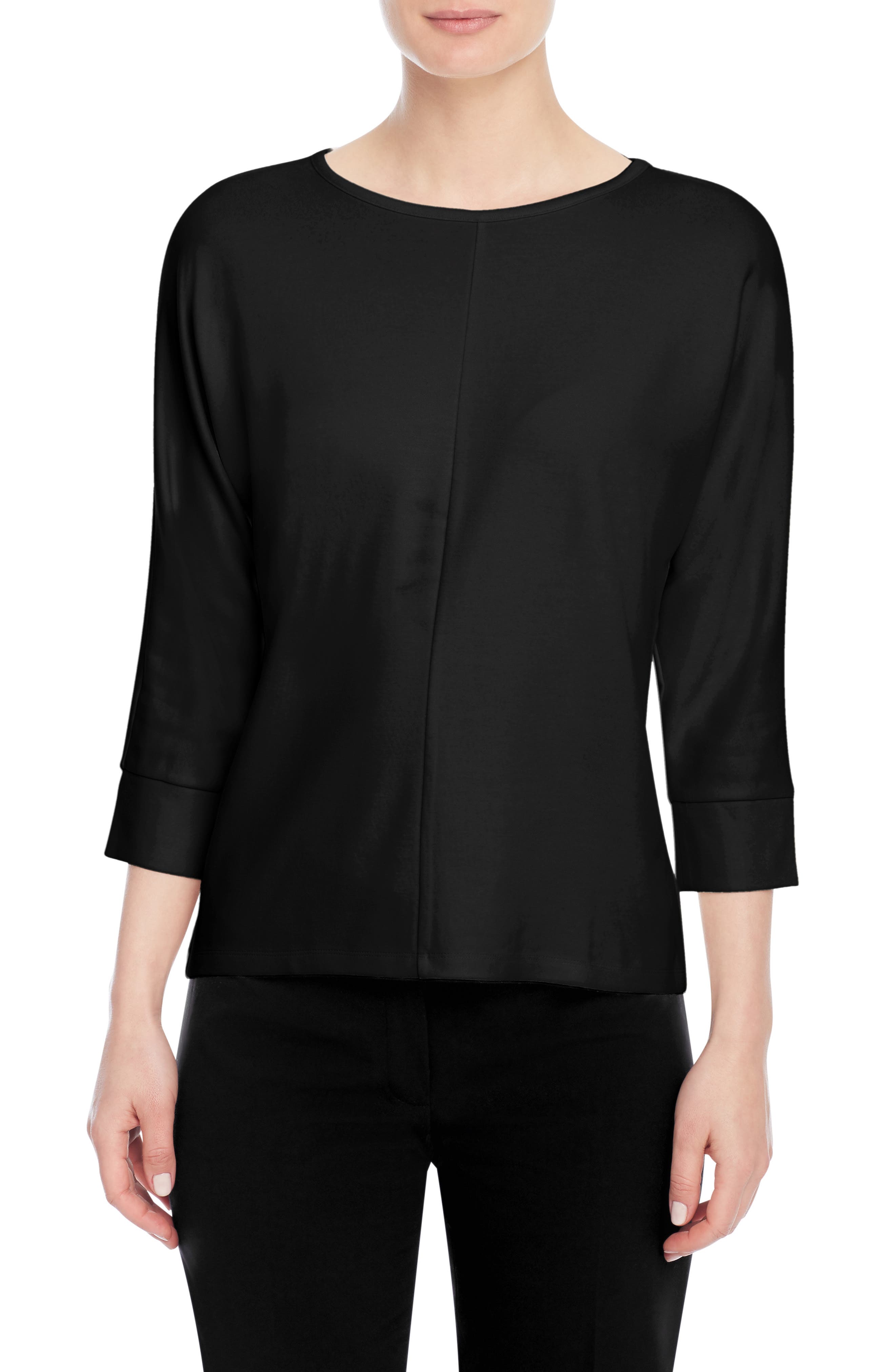 Anne Klein Boat-Neck Dolman-Sleeve Premium Top