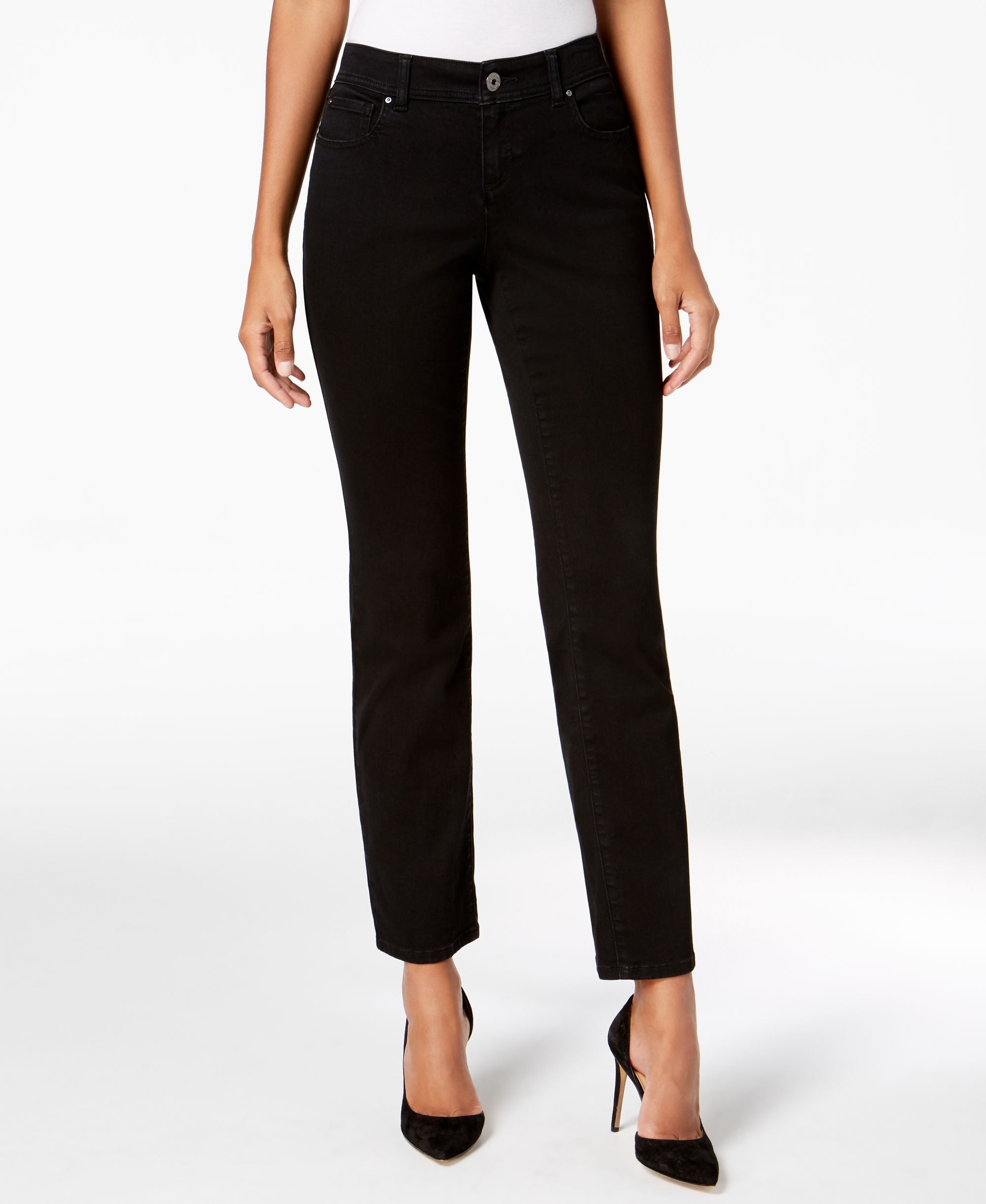 INC Five-Pocket Straight-Leg Premium Jeans