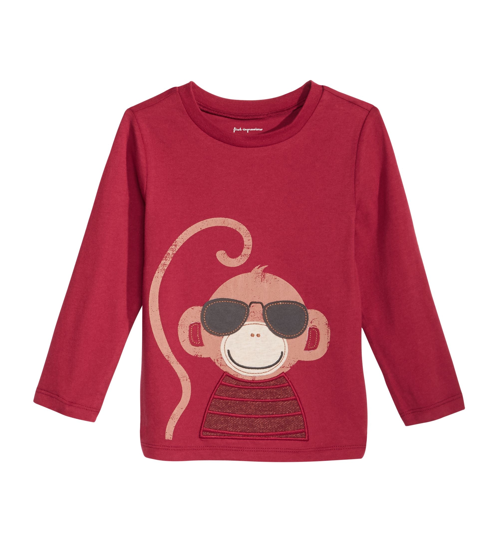 First Impressions Baby Boys Monkey Graphic T-Modern Shirt