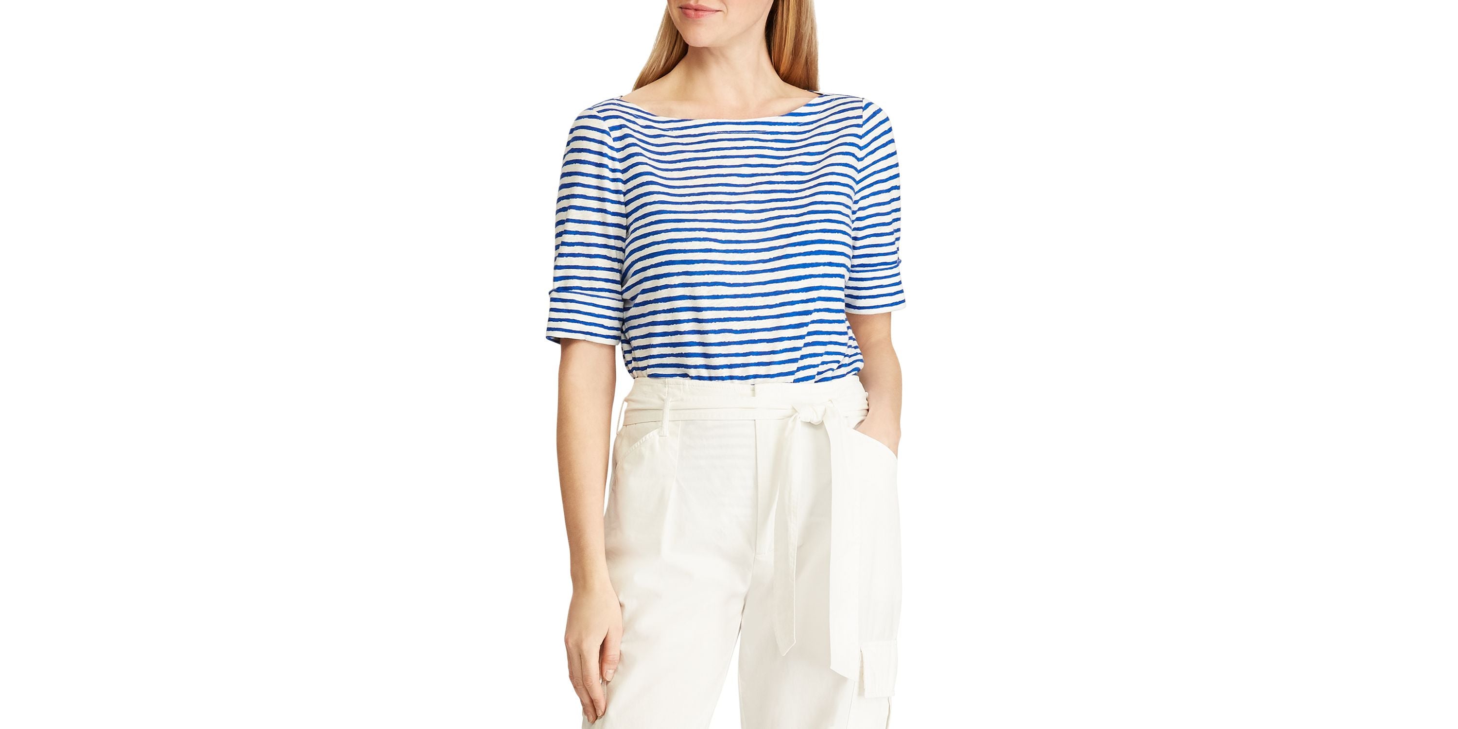 Lauren Ralph Lauren Striped Lightweight Premium Top
