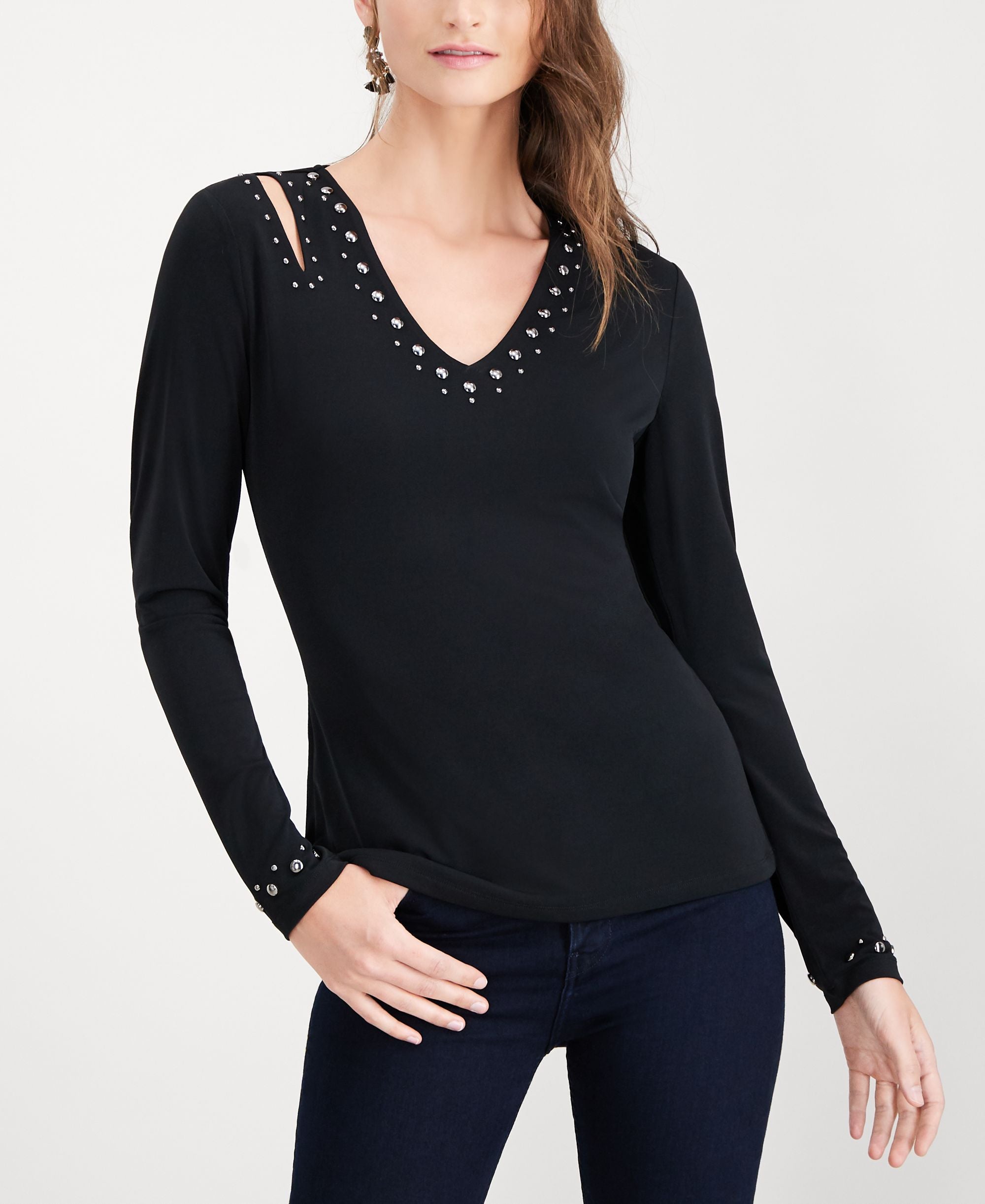 Embellished Cut Out Premium Top