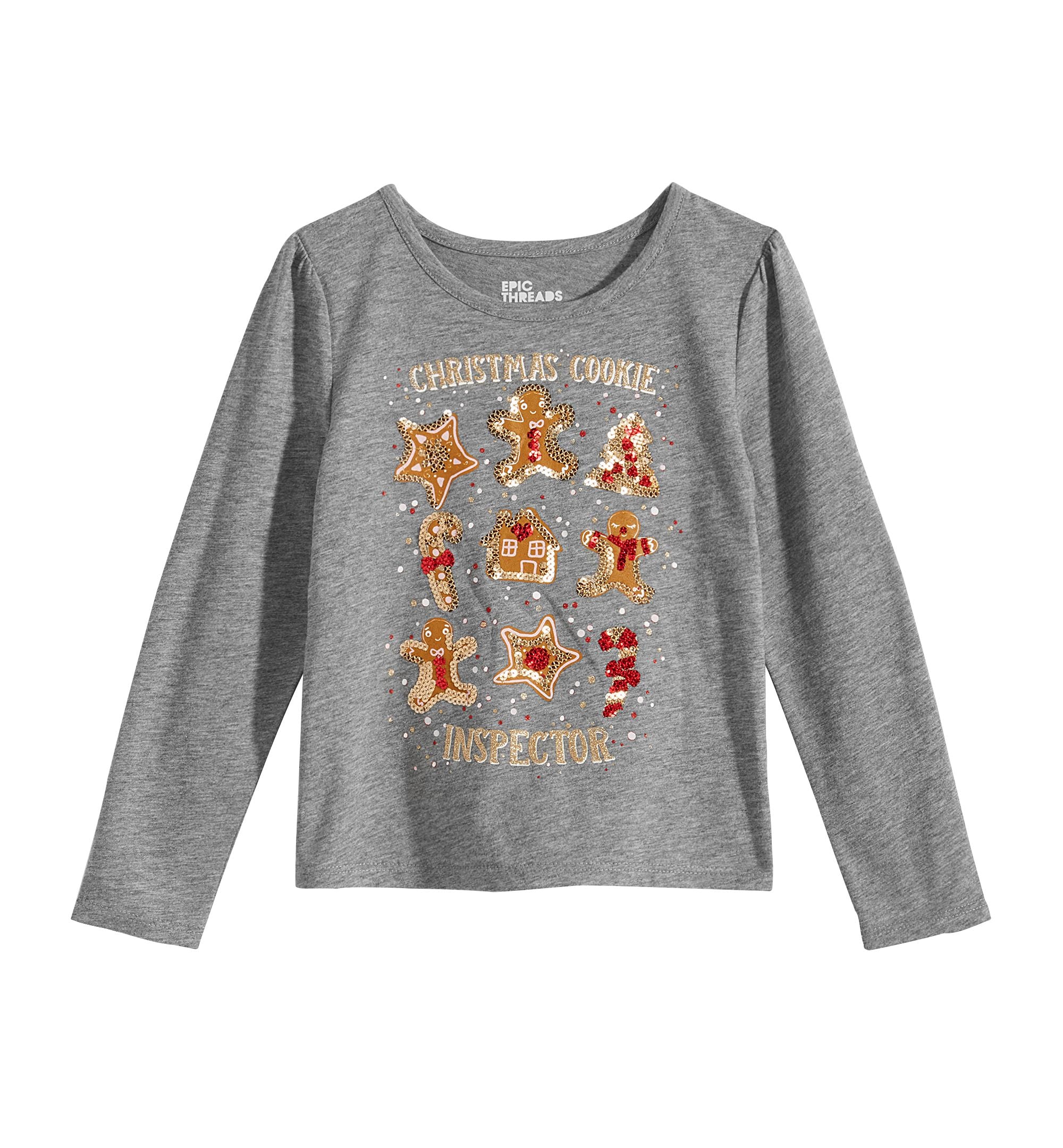 Epic Threads Toddler Girls Gingerbread T-Modern Shirt