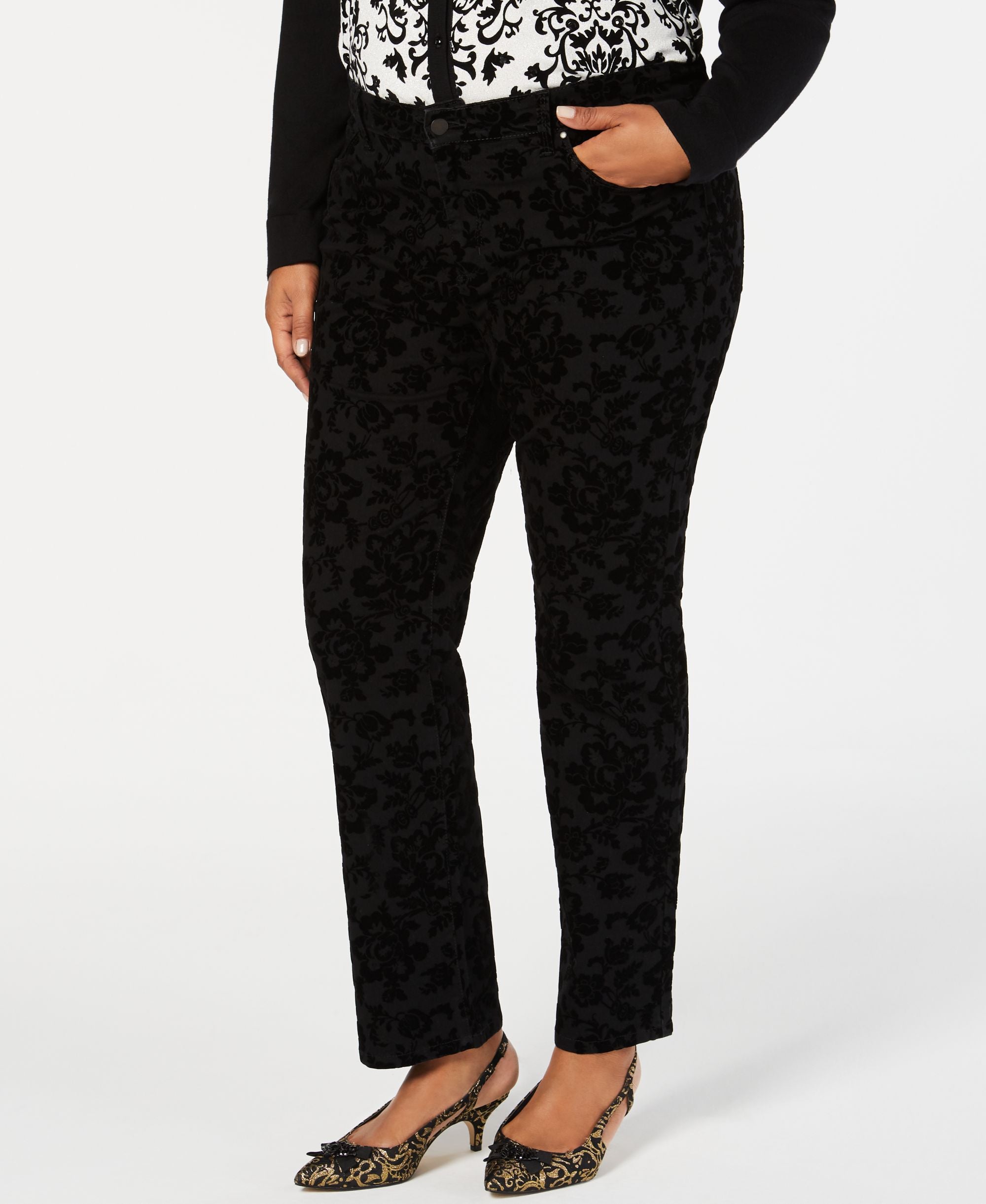 Charter Club Plus Size Lexington Straight-Cut Premium Jeans