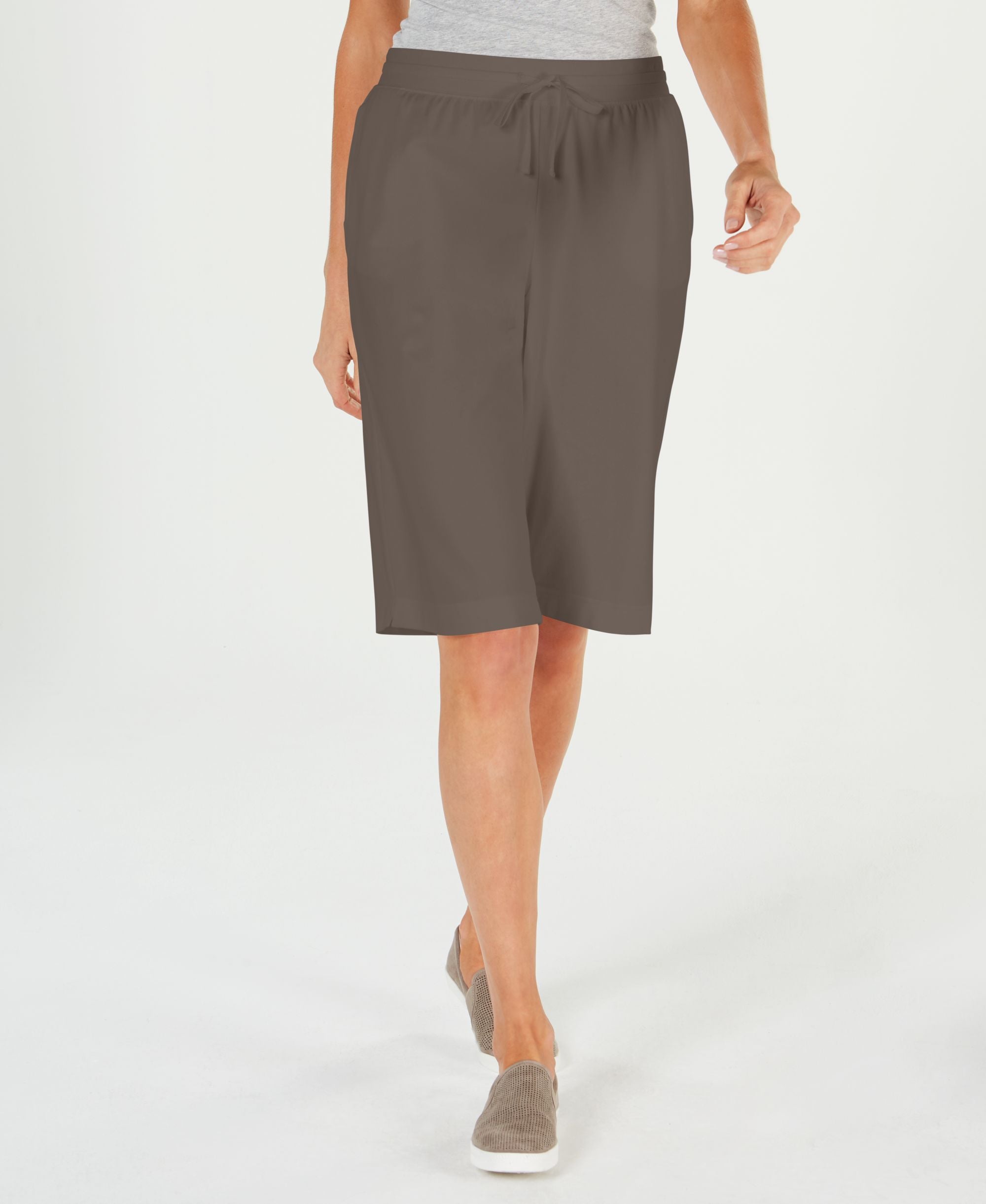 Karen Scott Comfort-Waist Knit Skimmers