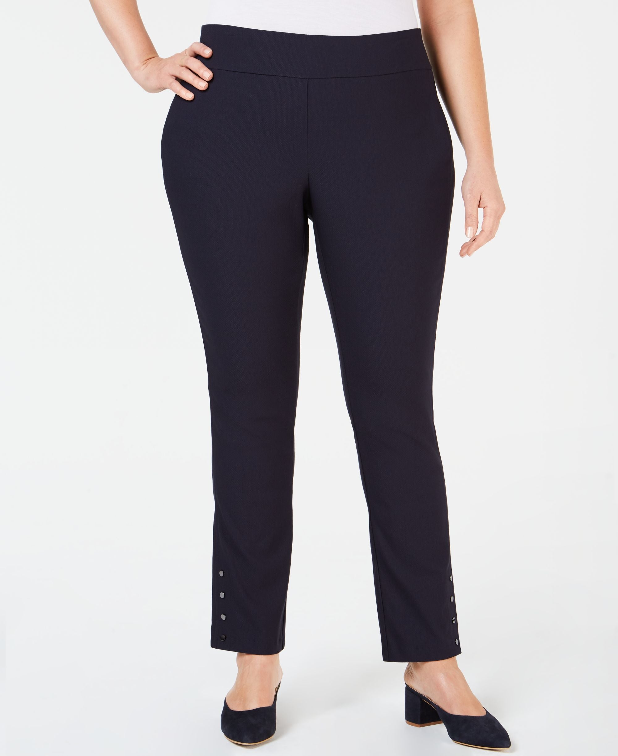Charter Club Plus Size Slim-Cut Leg Signature Pants
