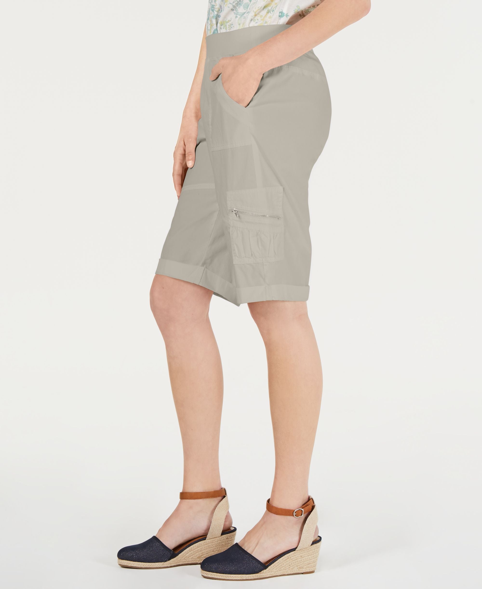 Style & Co Petite Comfort Waist Bermuda Premium Shorts