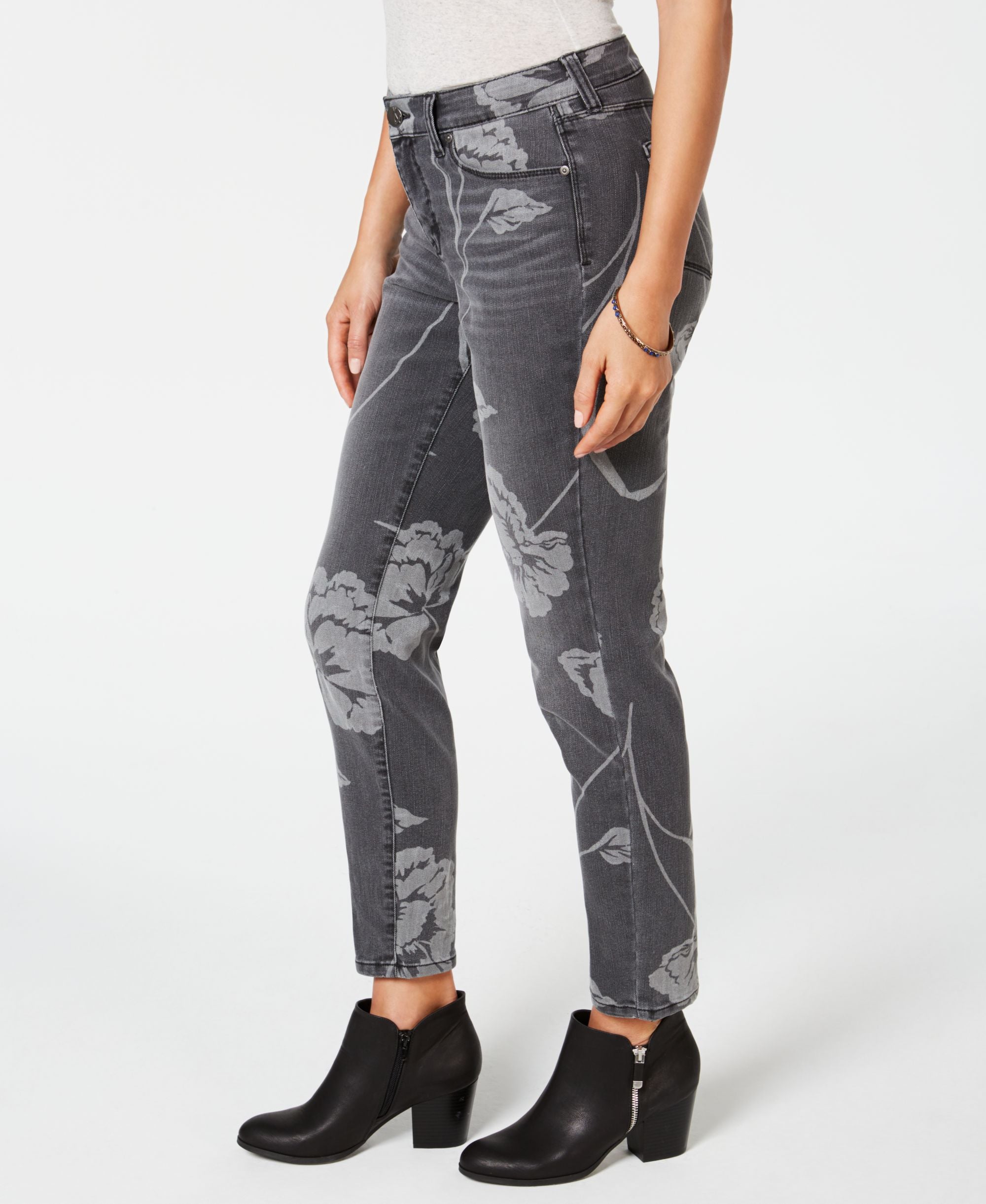 Printed Curvy Skinny-Fit Premium Jeans