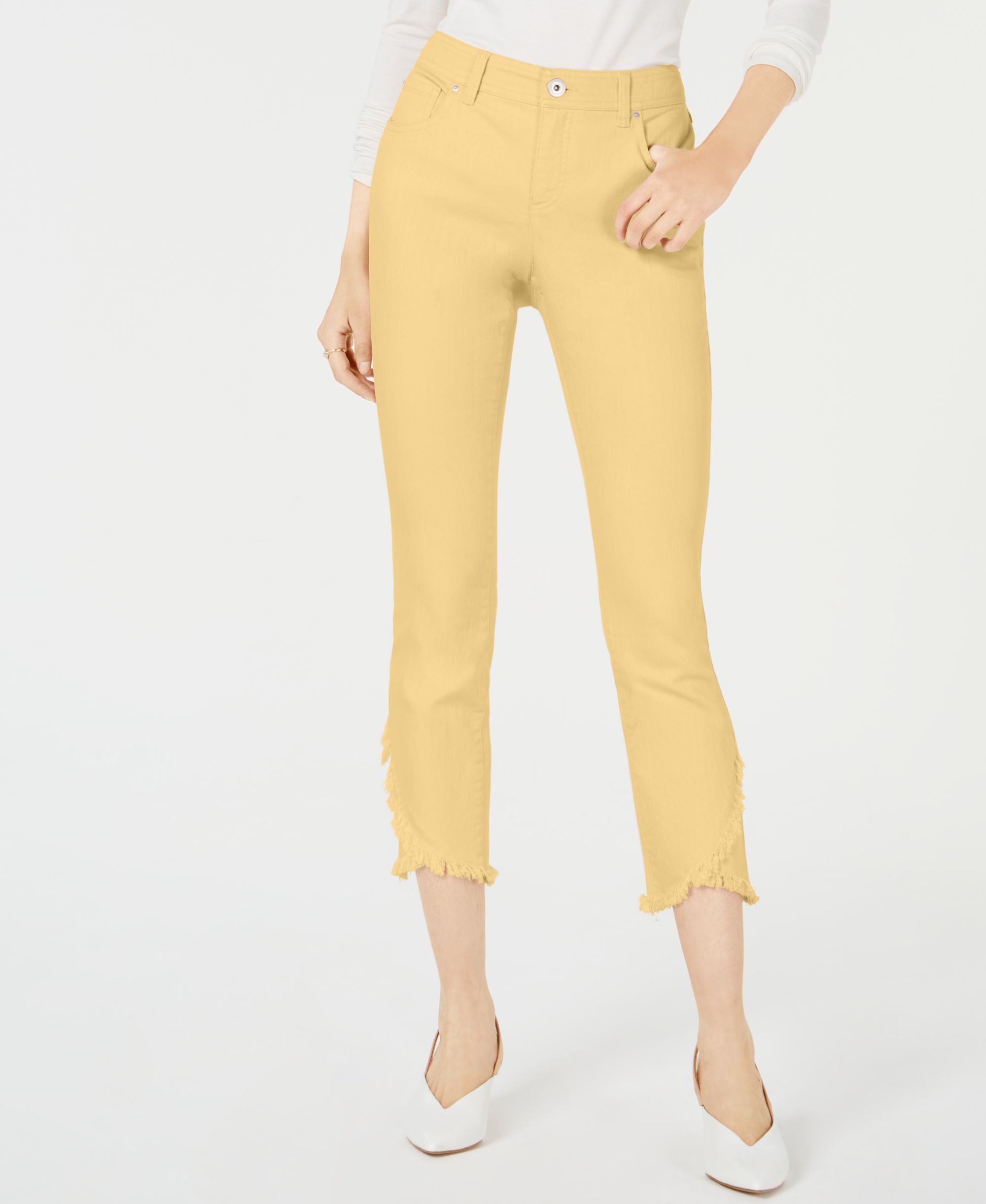 Tulip Hem Skinny-Fit Ankle Premium Jeans