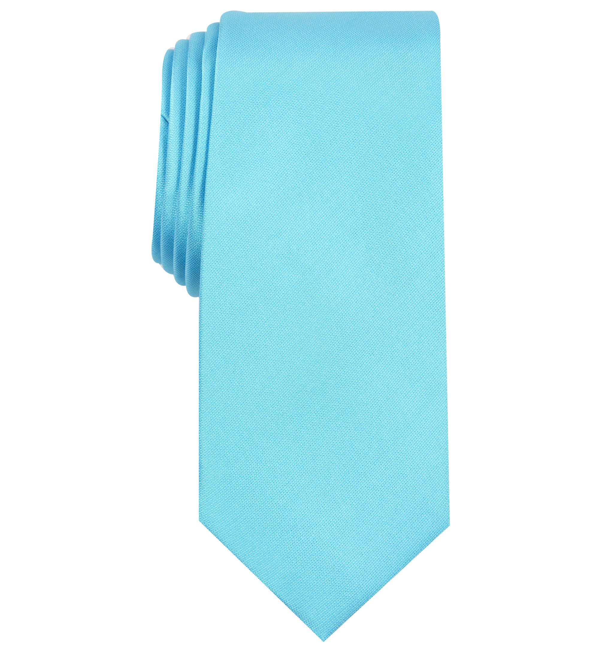 Men's Solid Texture Slim-Cut Tie