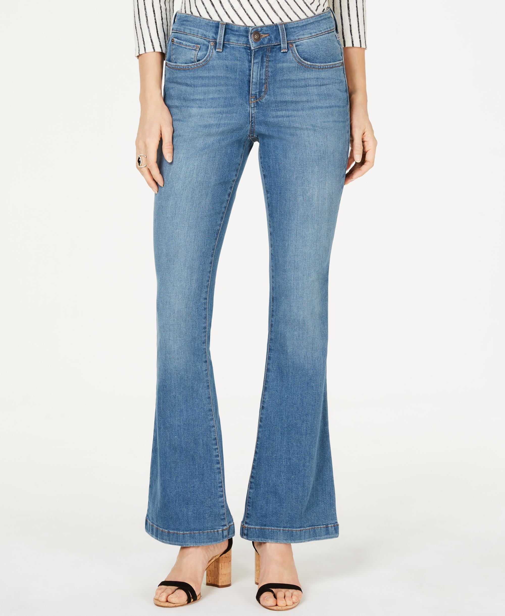 INC Curvy Flare-Leg Premium Jeans