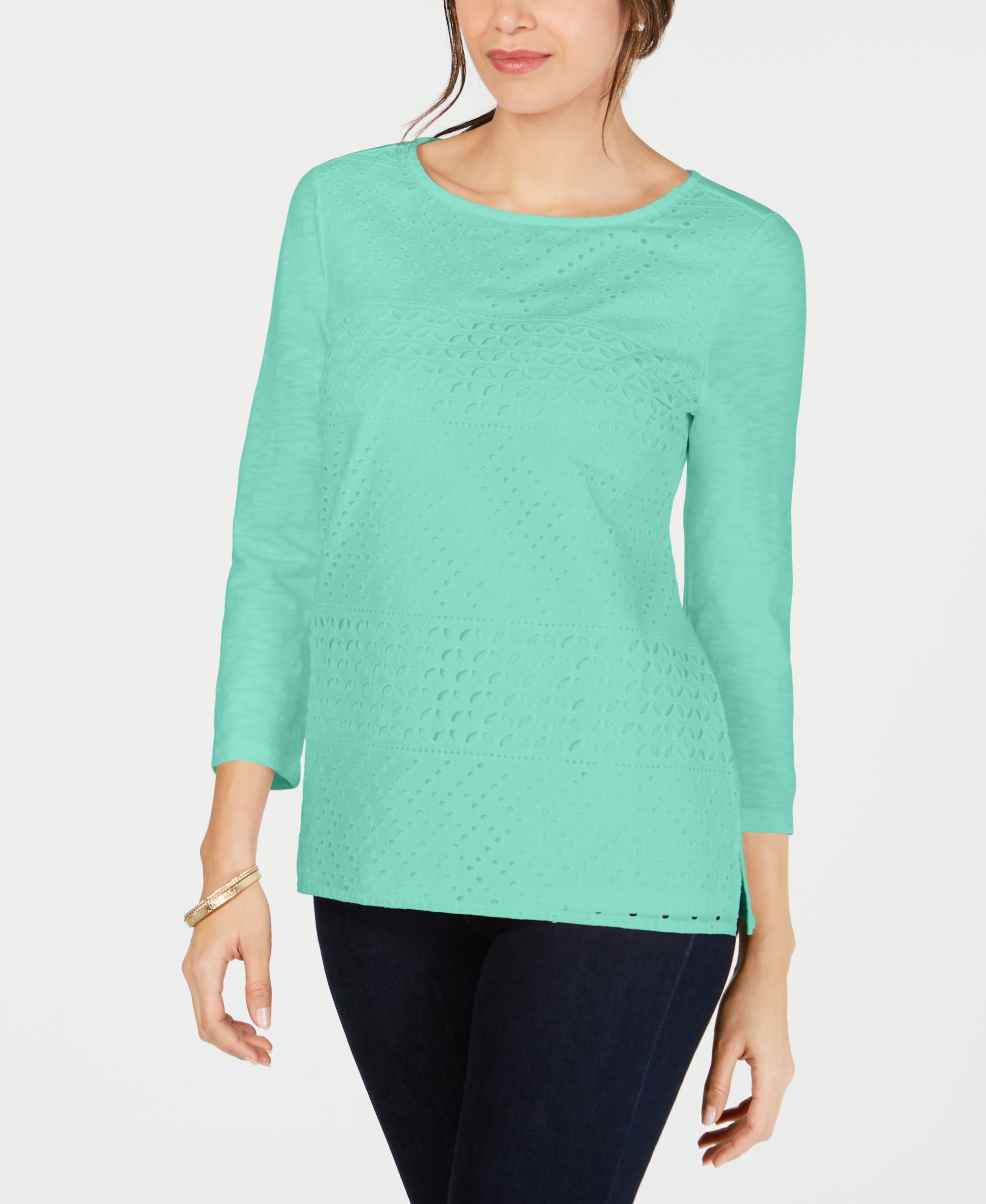 Cotton Eyelet Lace Premium Top