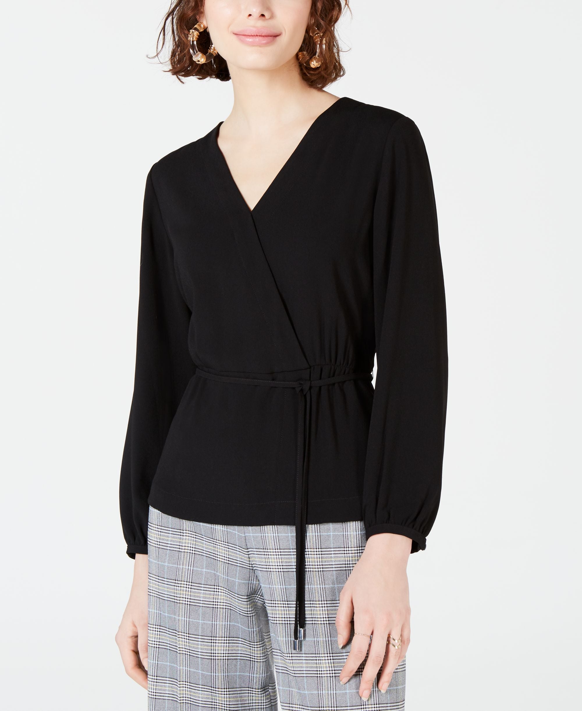 Faux-Surplice Top
