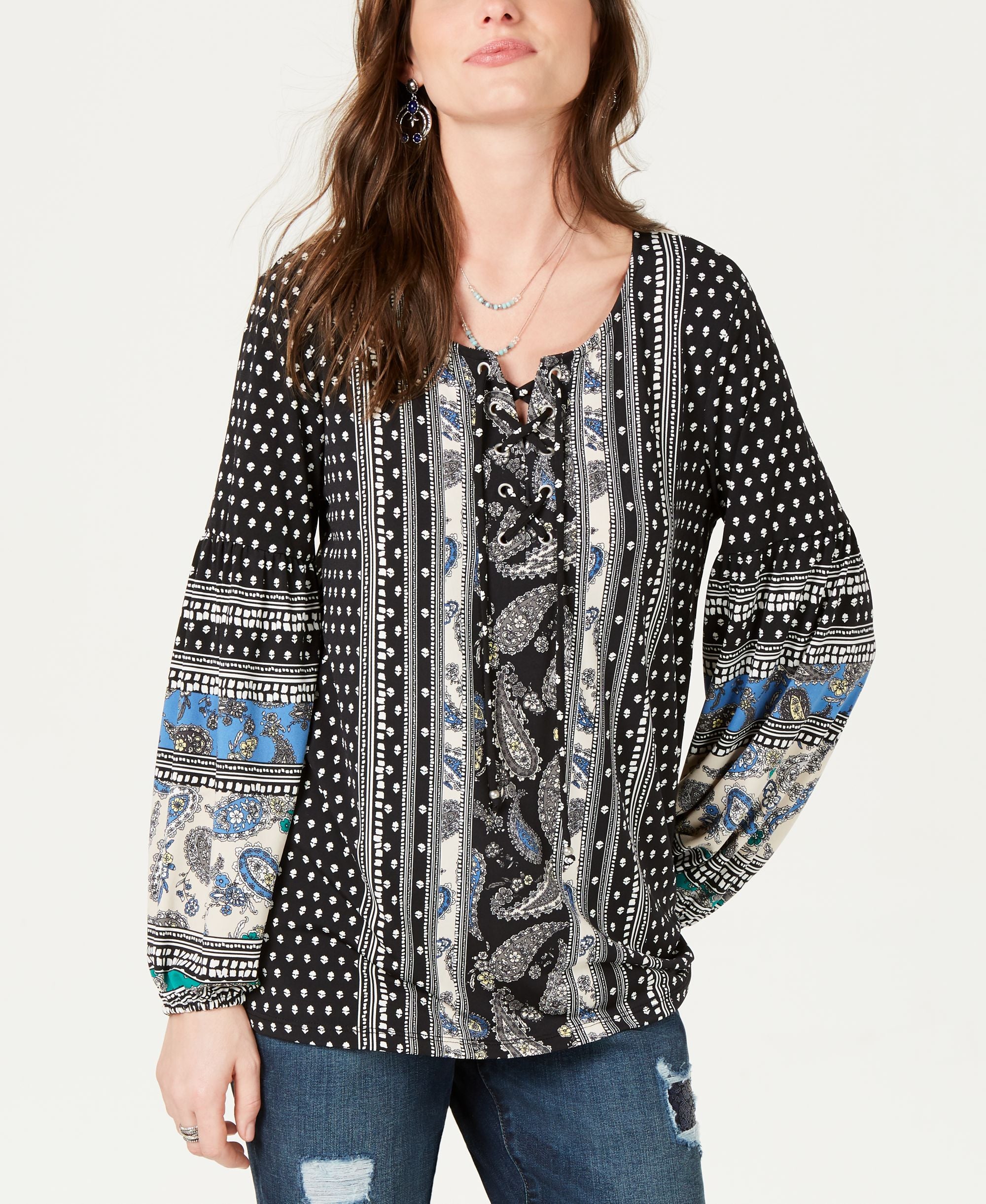 Printed Grommet-Laced Premium Top