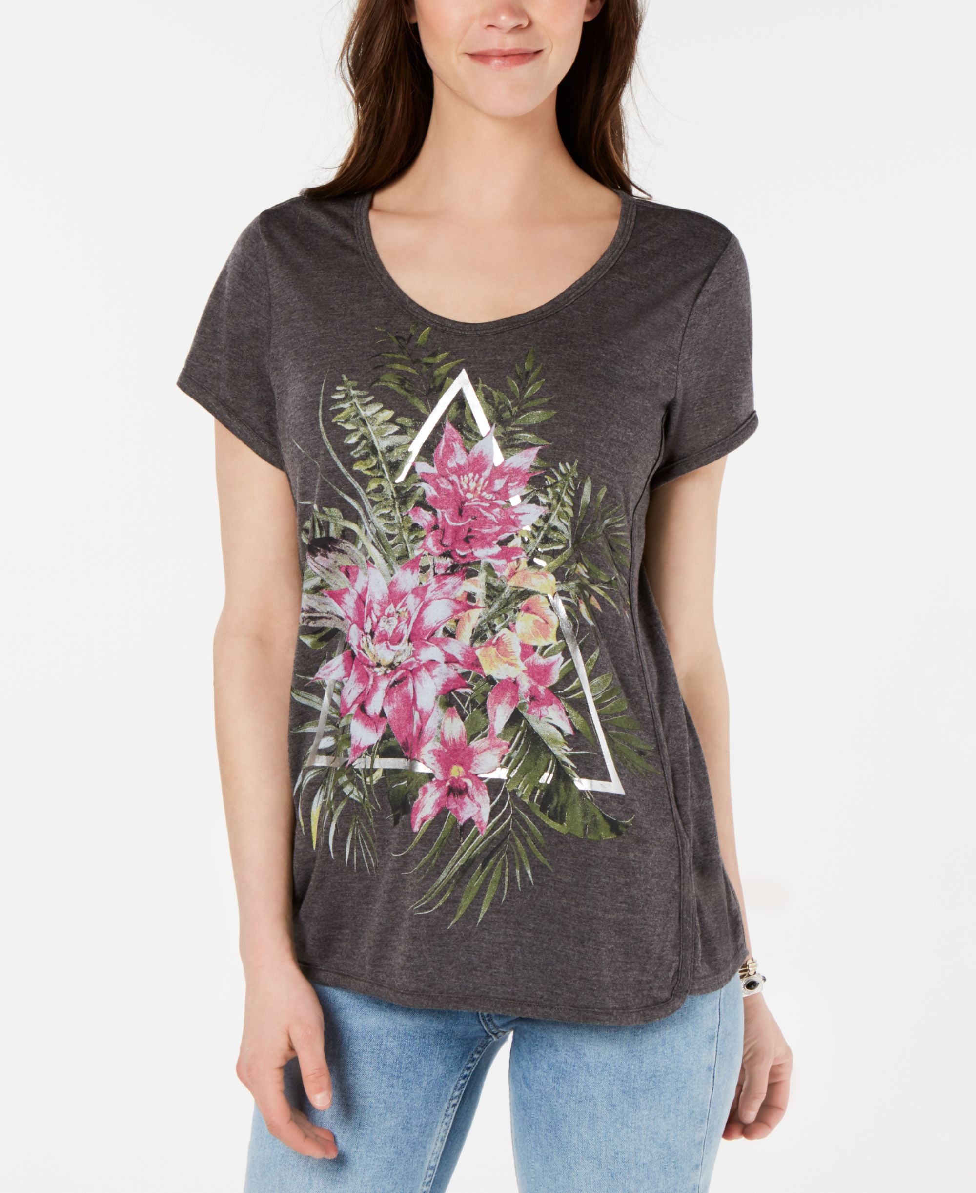 Style & Co Graphic Print T-Modern Shirt