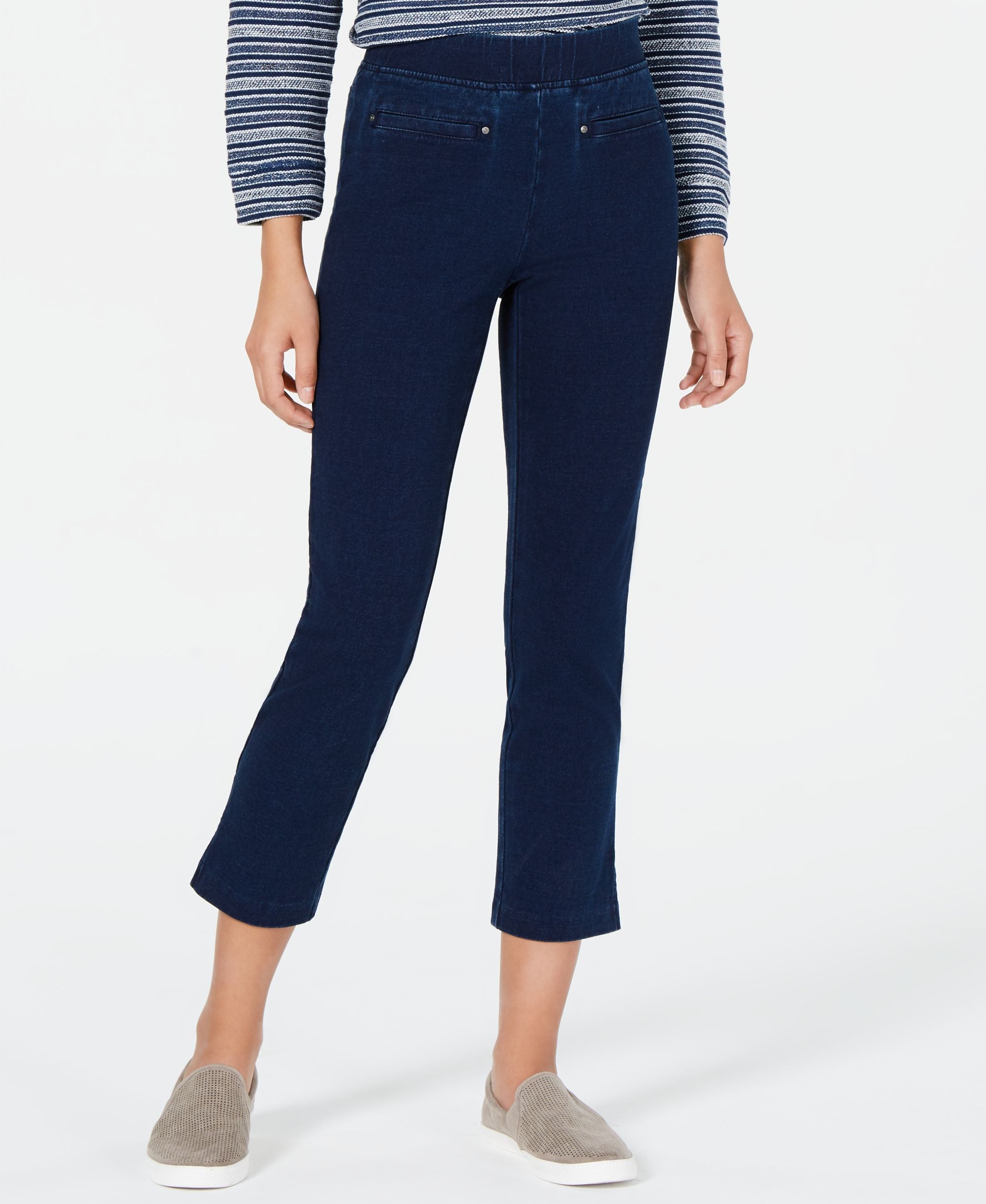 Style & Co Petite Comfort-Waist Capri-Length Signature Pants