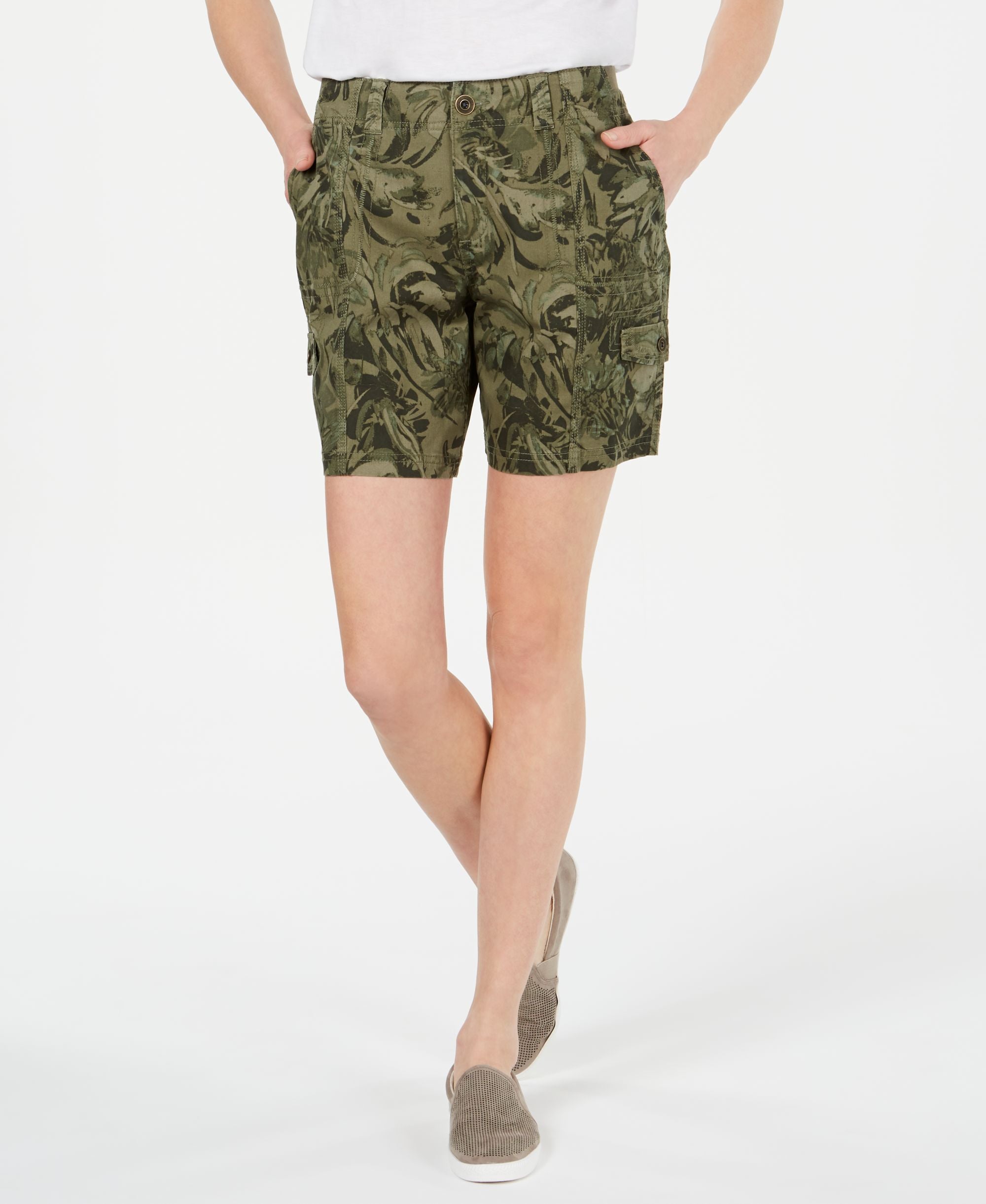 Style & Co Printed Cargo Premium Shorts