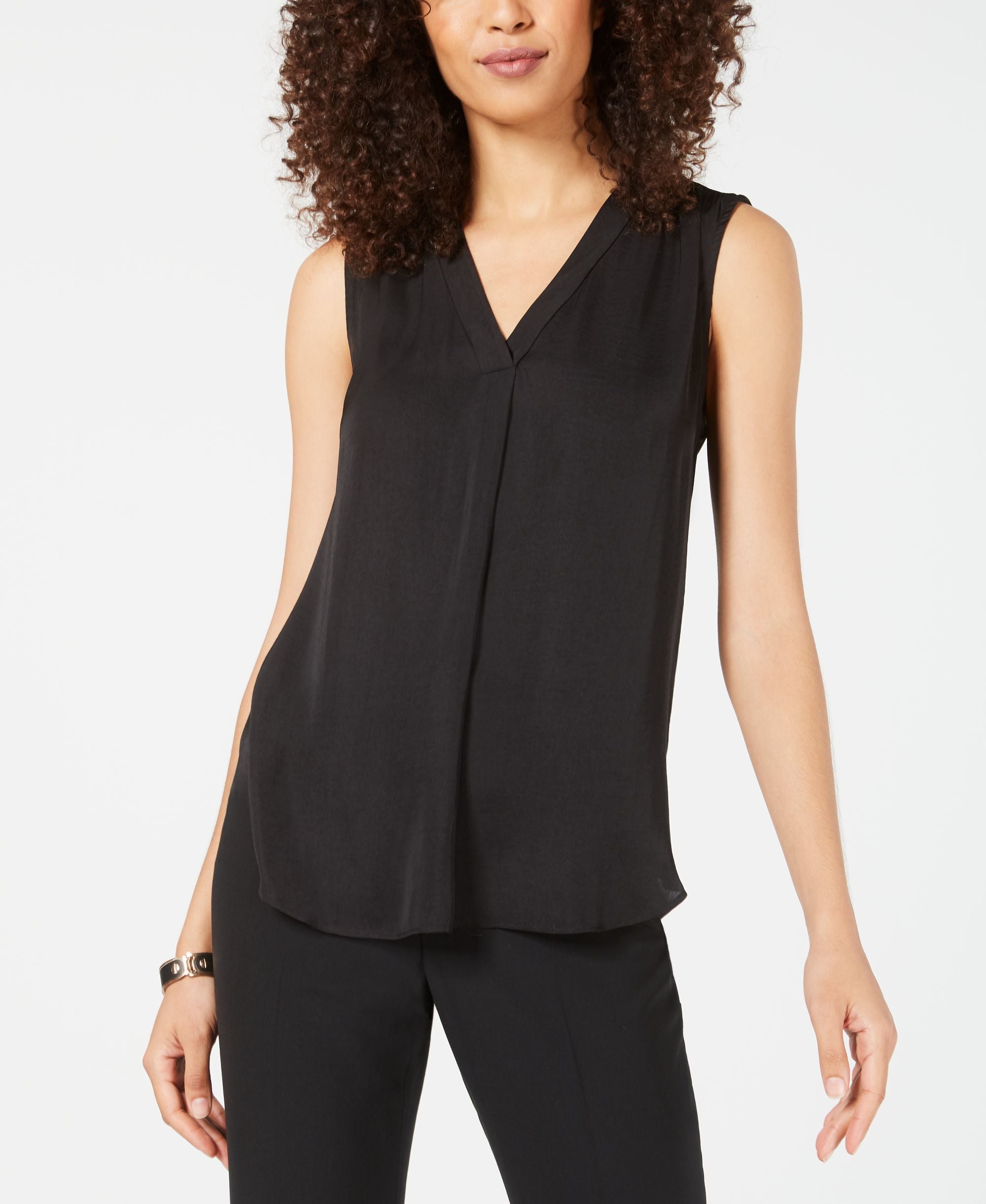 Alfani Petite V Neck Tank Premium Top