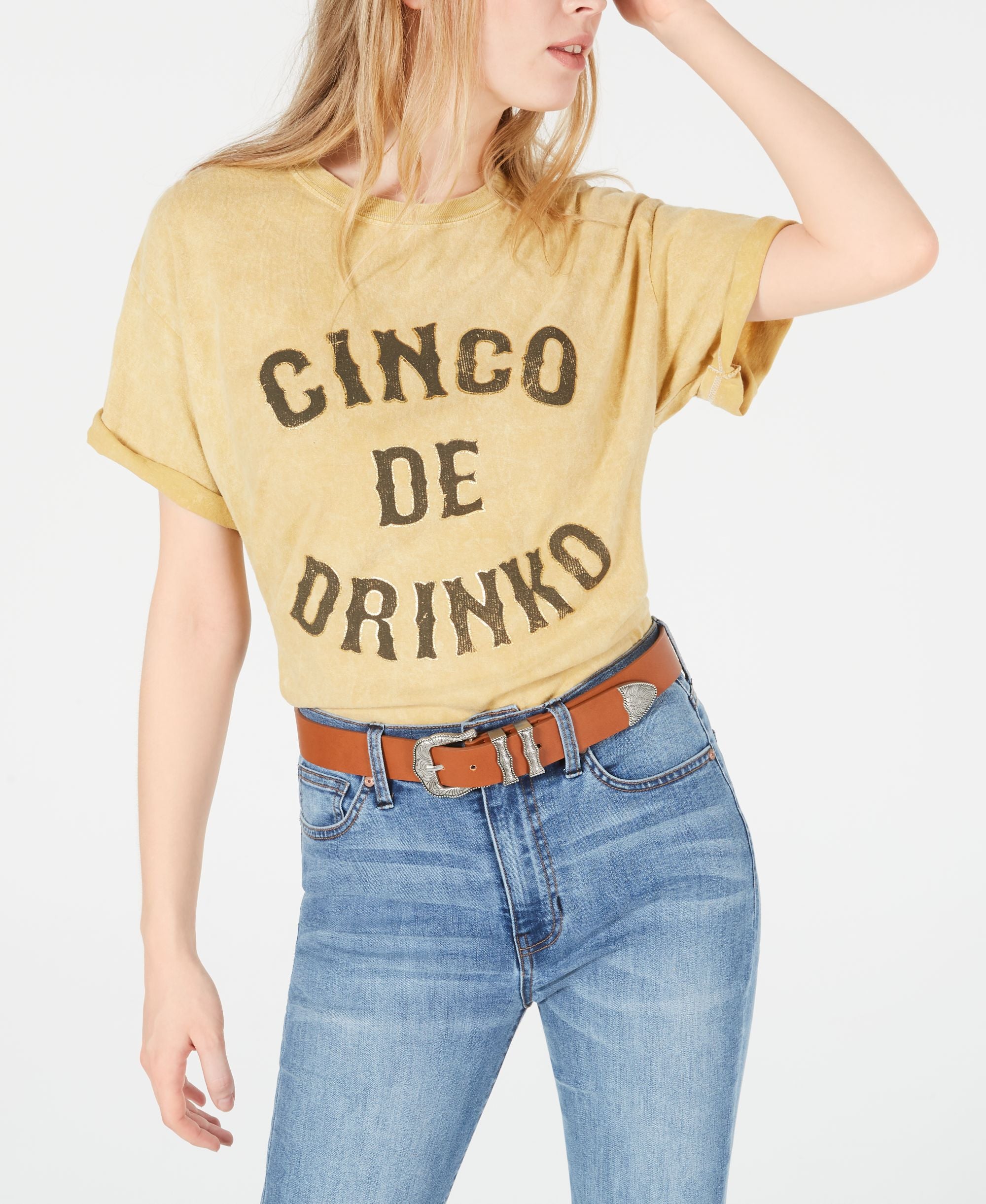 True Vintage Cotton Cinco Graphic T-Modern Shirt