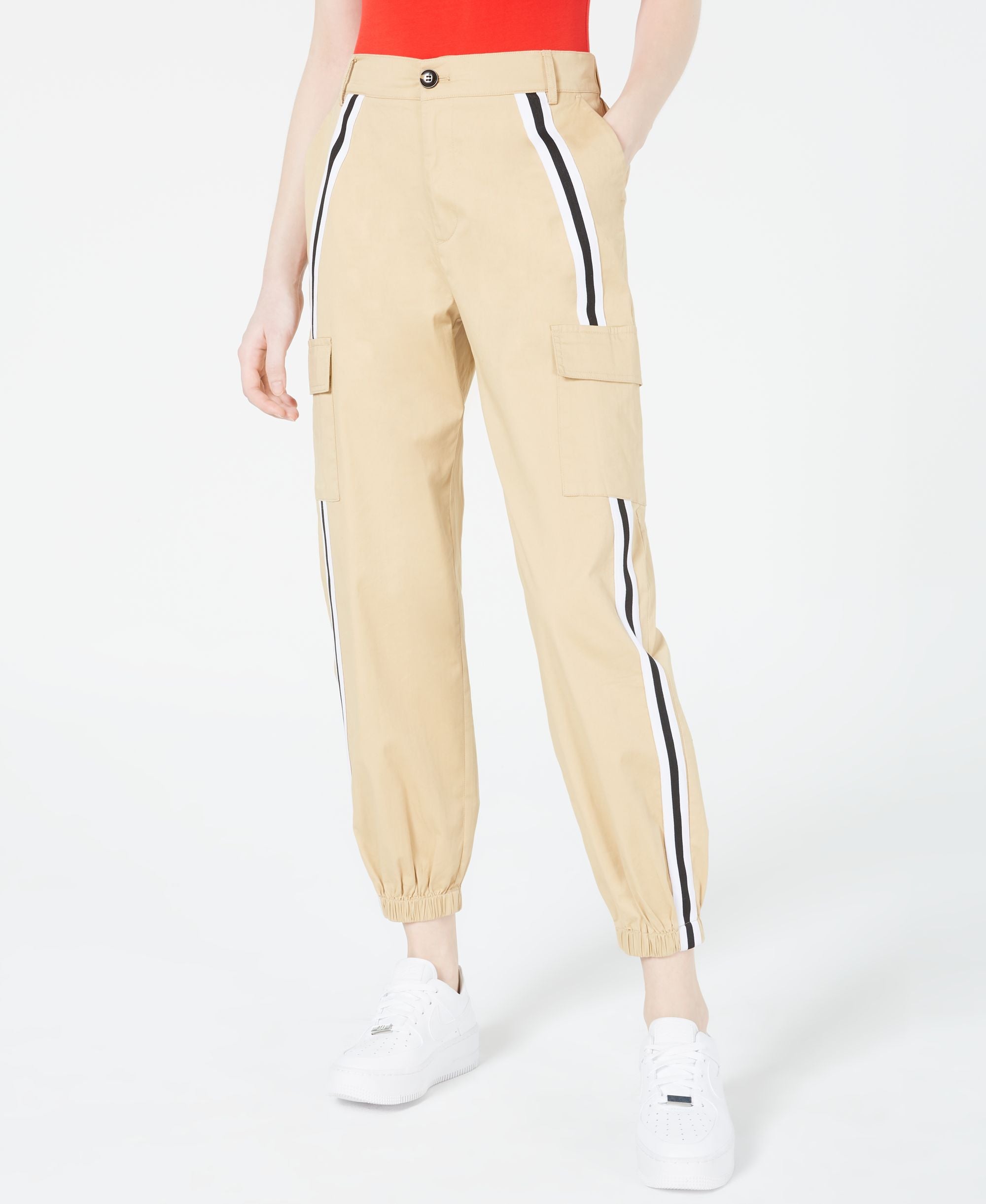 Waisted Varsity Stripe Cargo Signature Pants