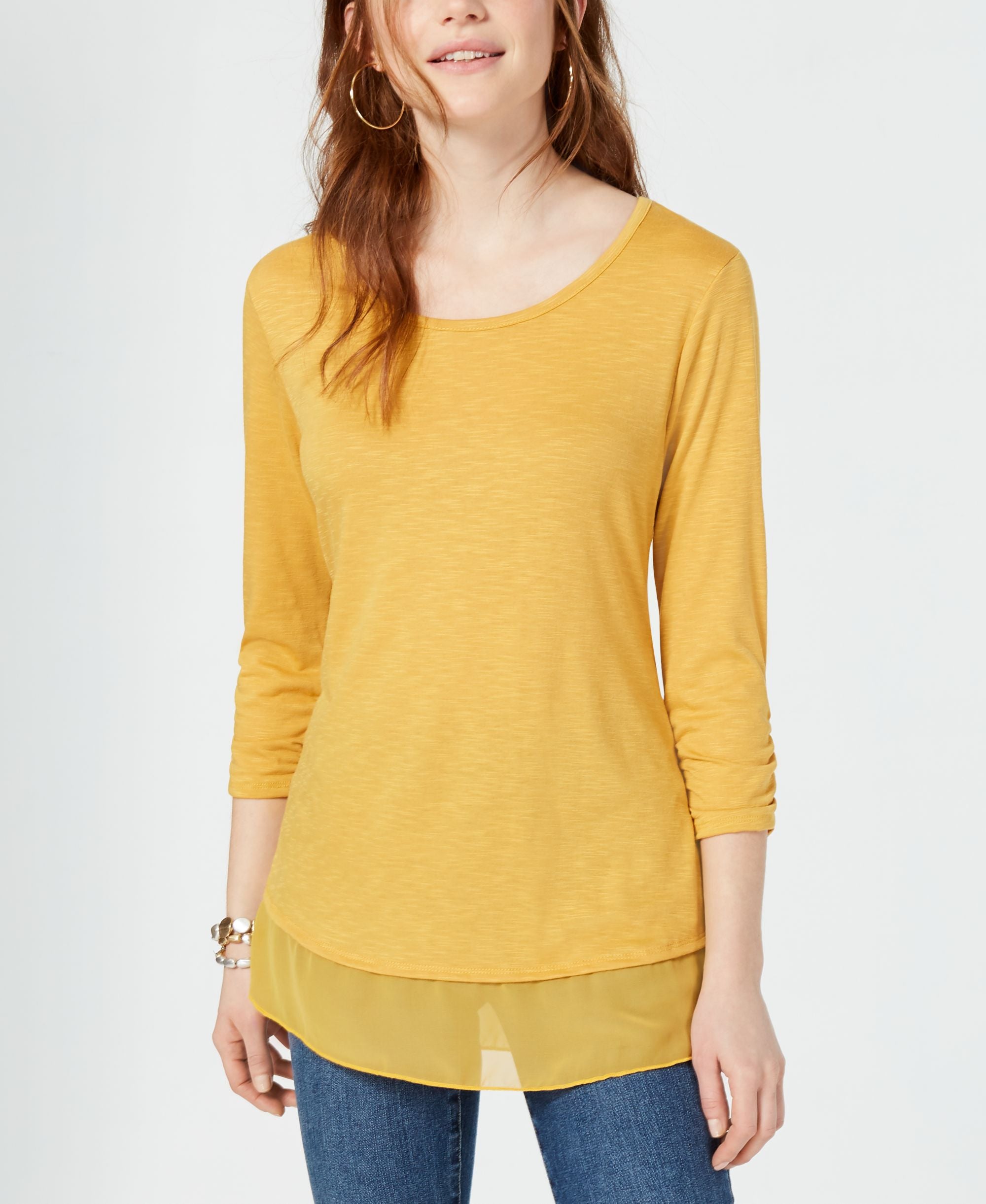 Chiffon-Hem Premium Top