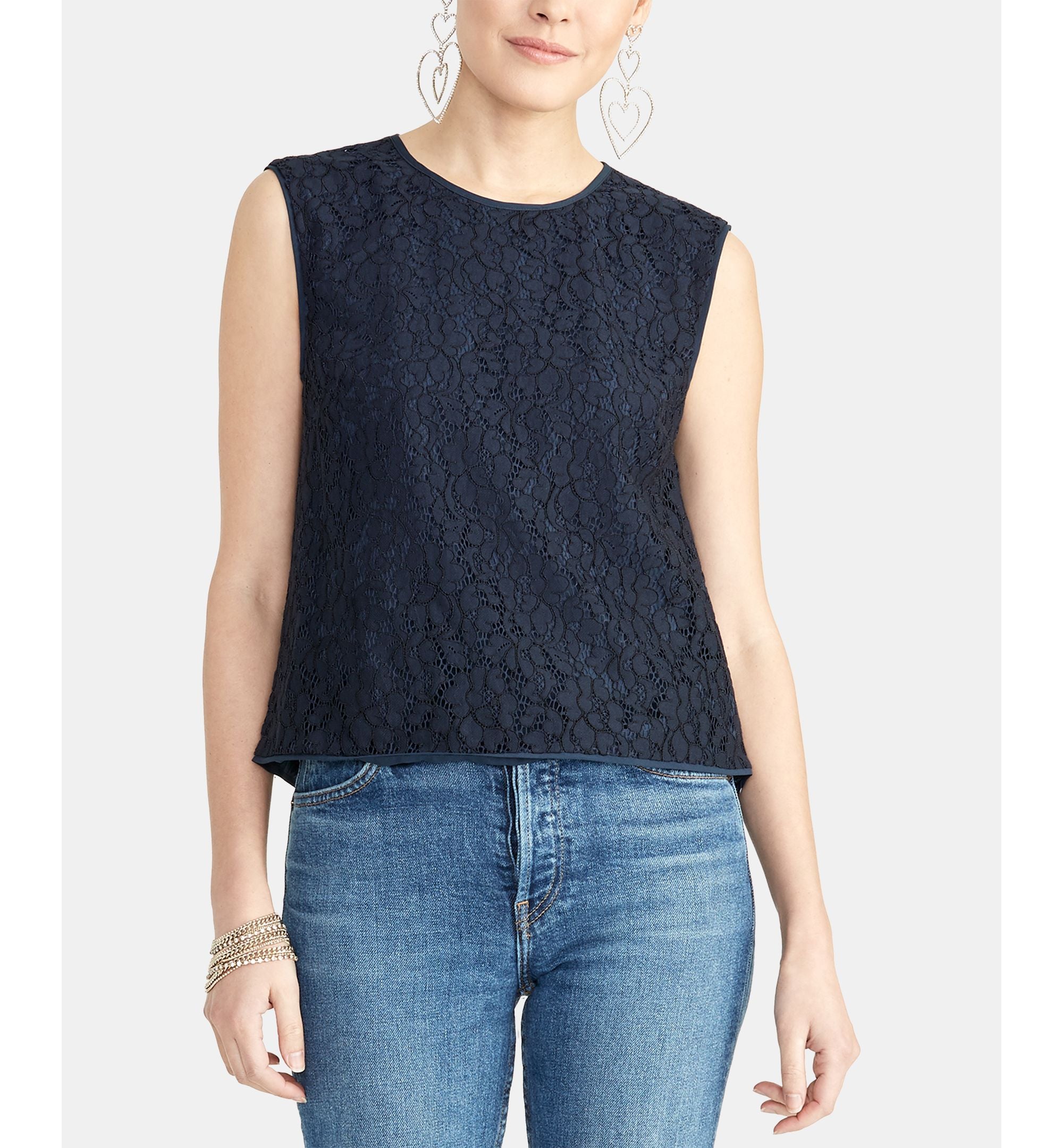 Addie Sleeveless Lace Premium Top
