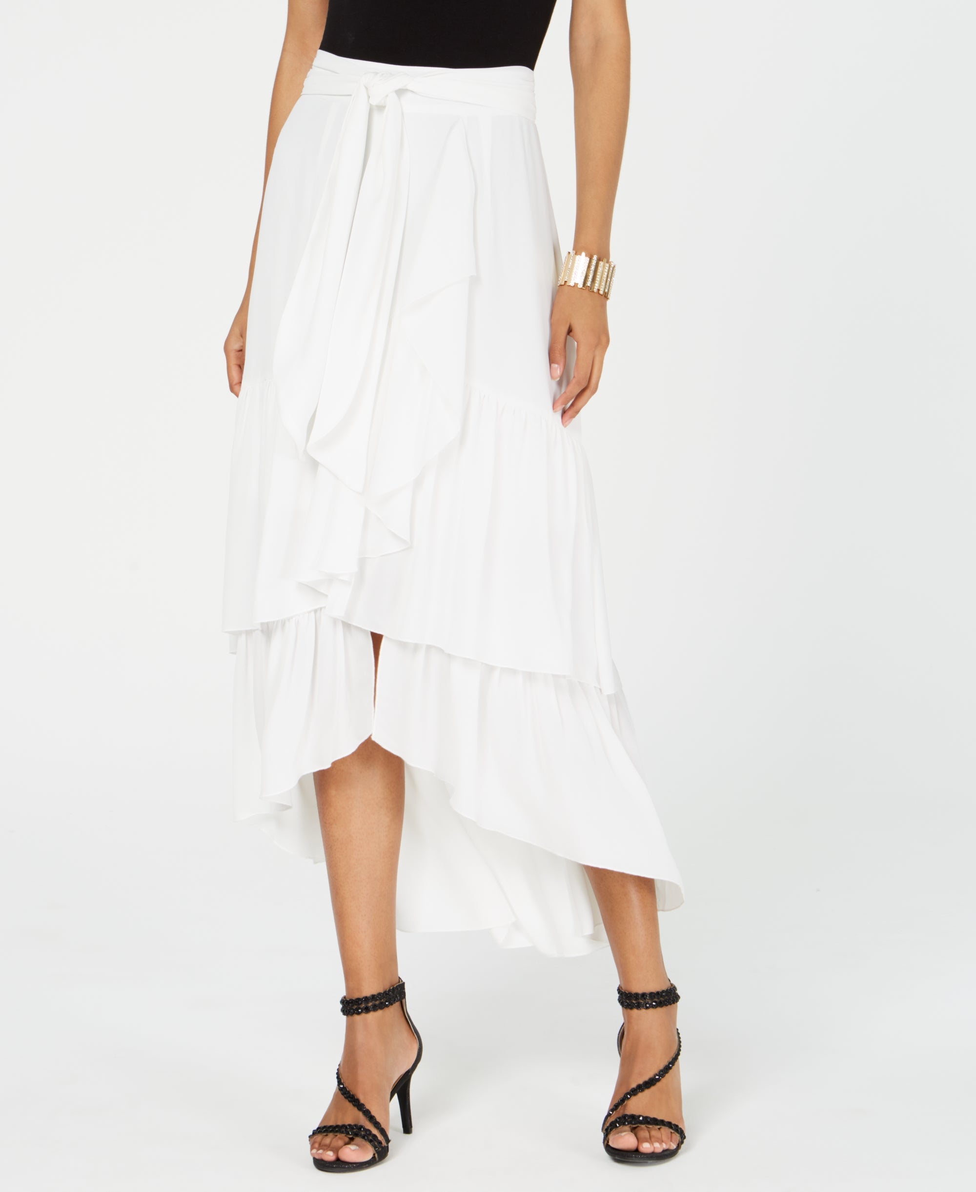 Tiered Flounce Ruffled Modern Skirt