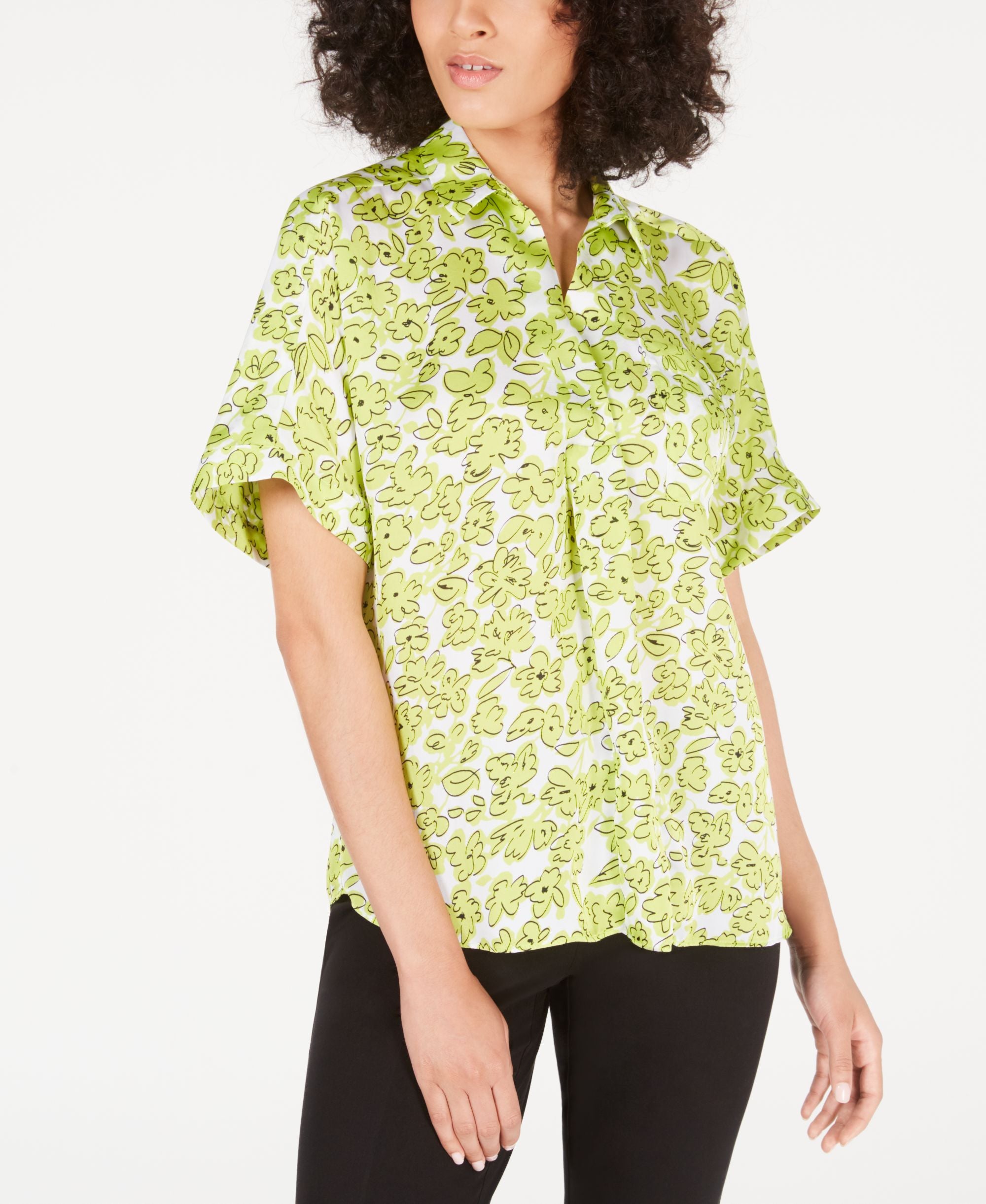 Alfani Floral Print Signature Blouse