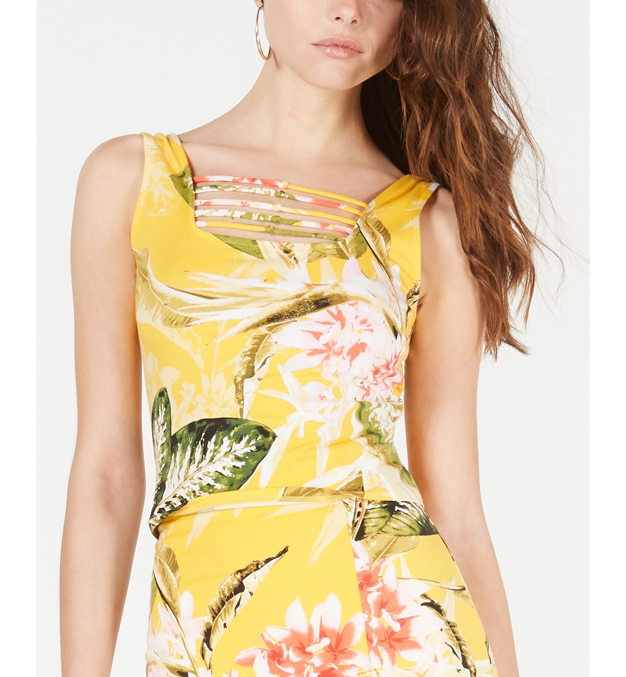 Maeko Strappy Printed Crop Premium Top