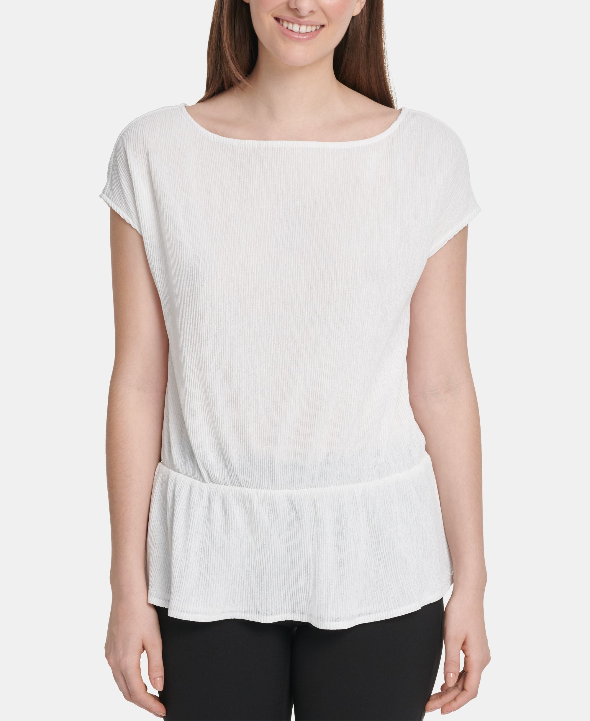 DKNY Peplum Hem Premium Top