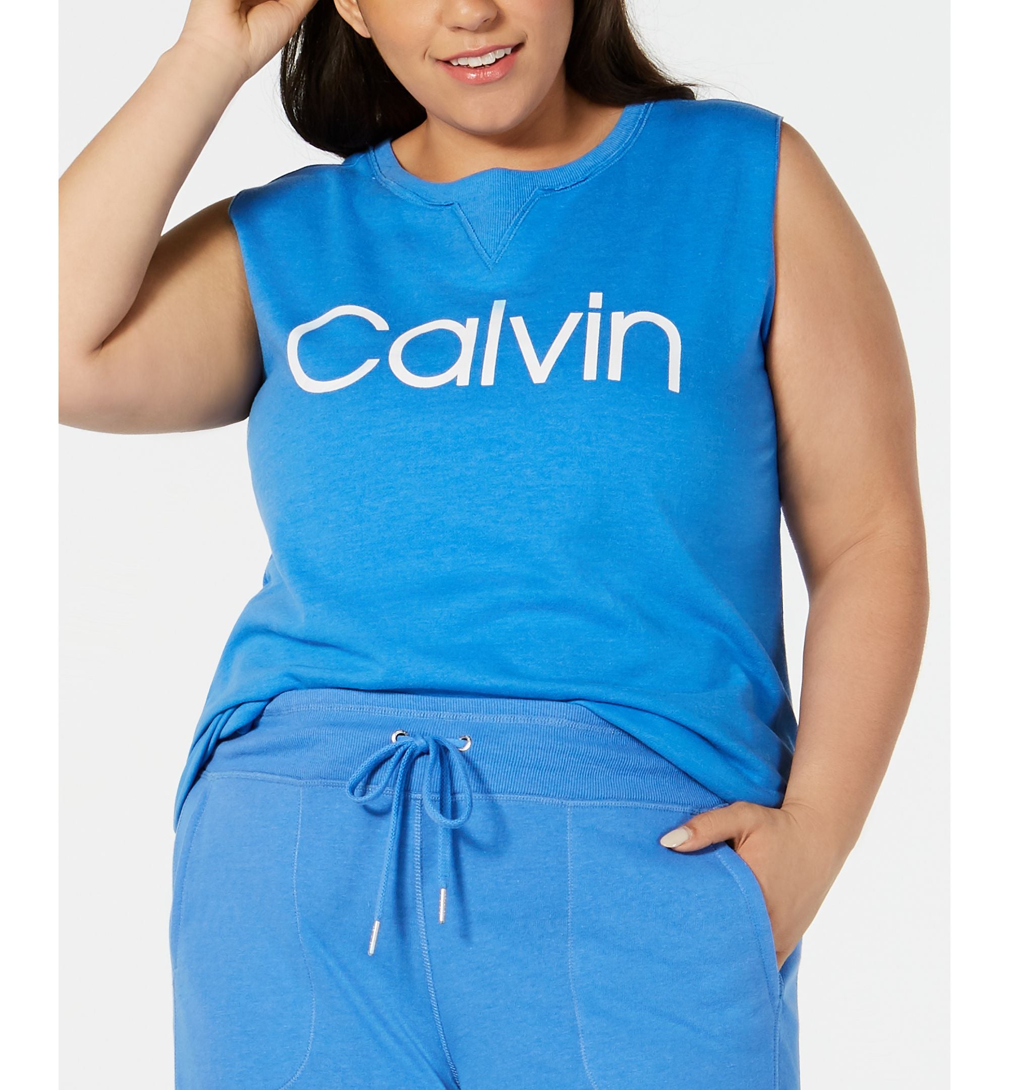 Calvin Klein Performance Plus Size Sleeveless T-Modern Shirt