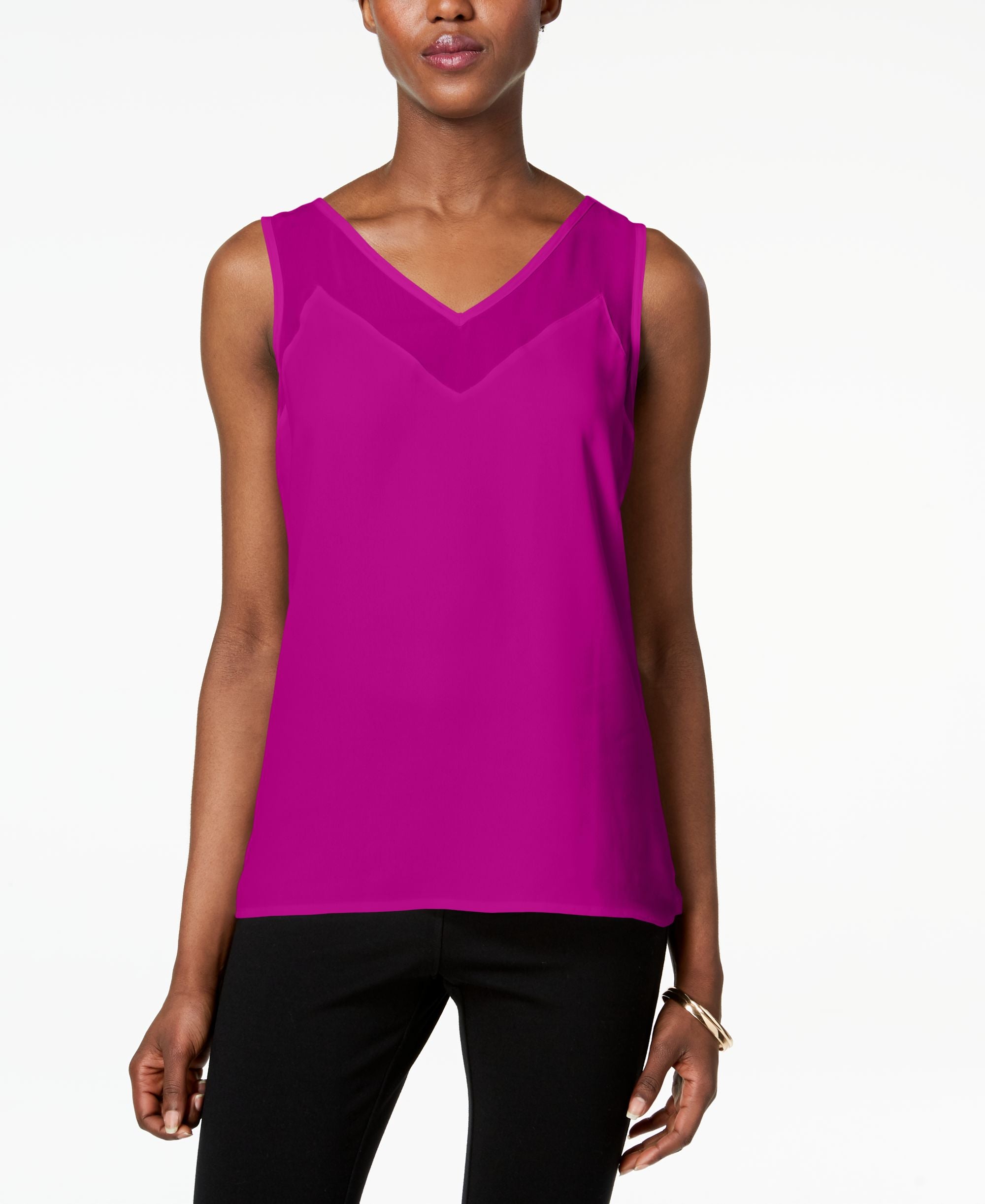 Petite Illusion Trim Tank Premium Top
