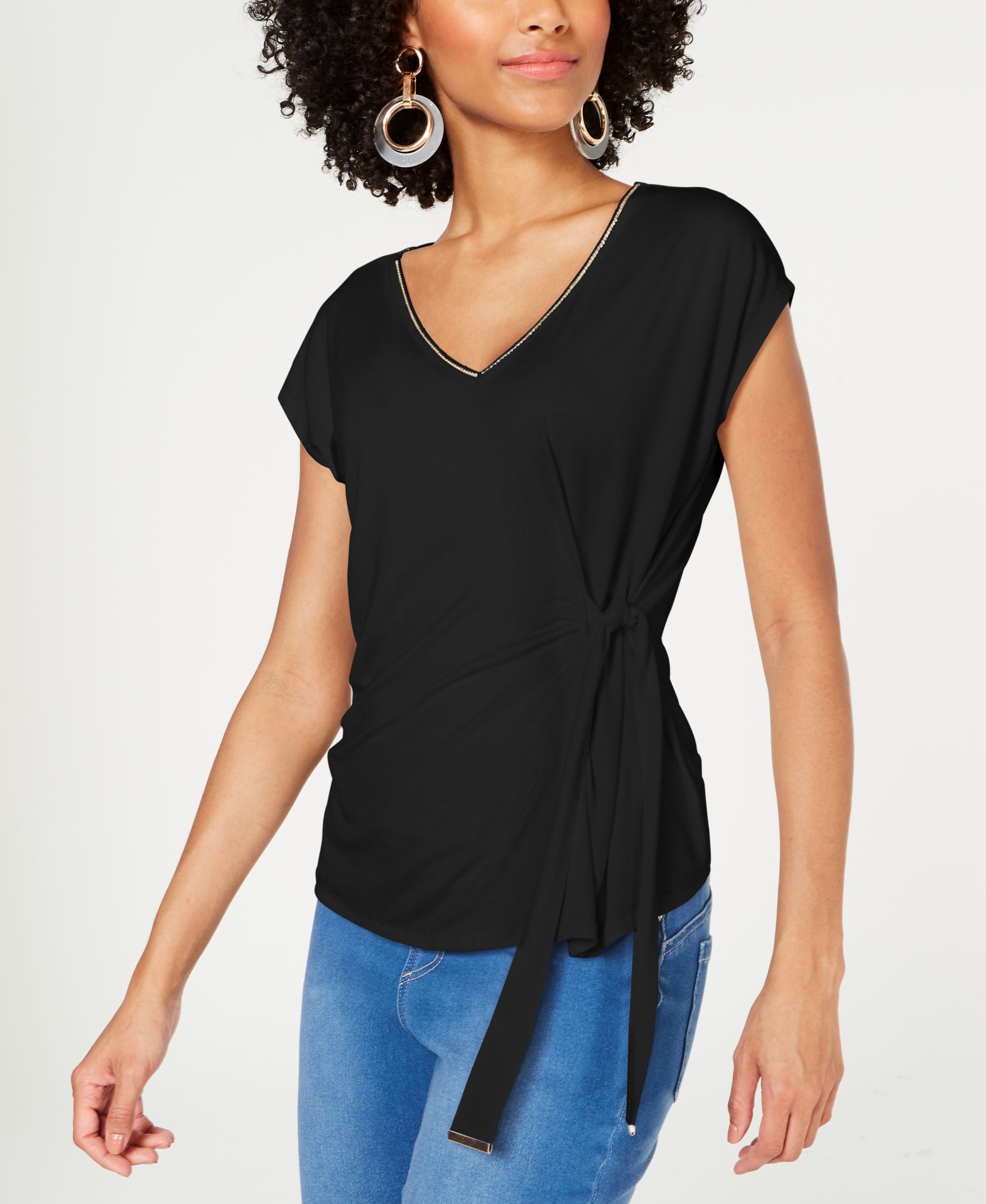 Thali Sodi Embellished Tie-Waist Premium Top