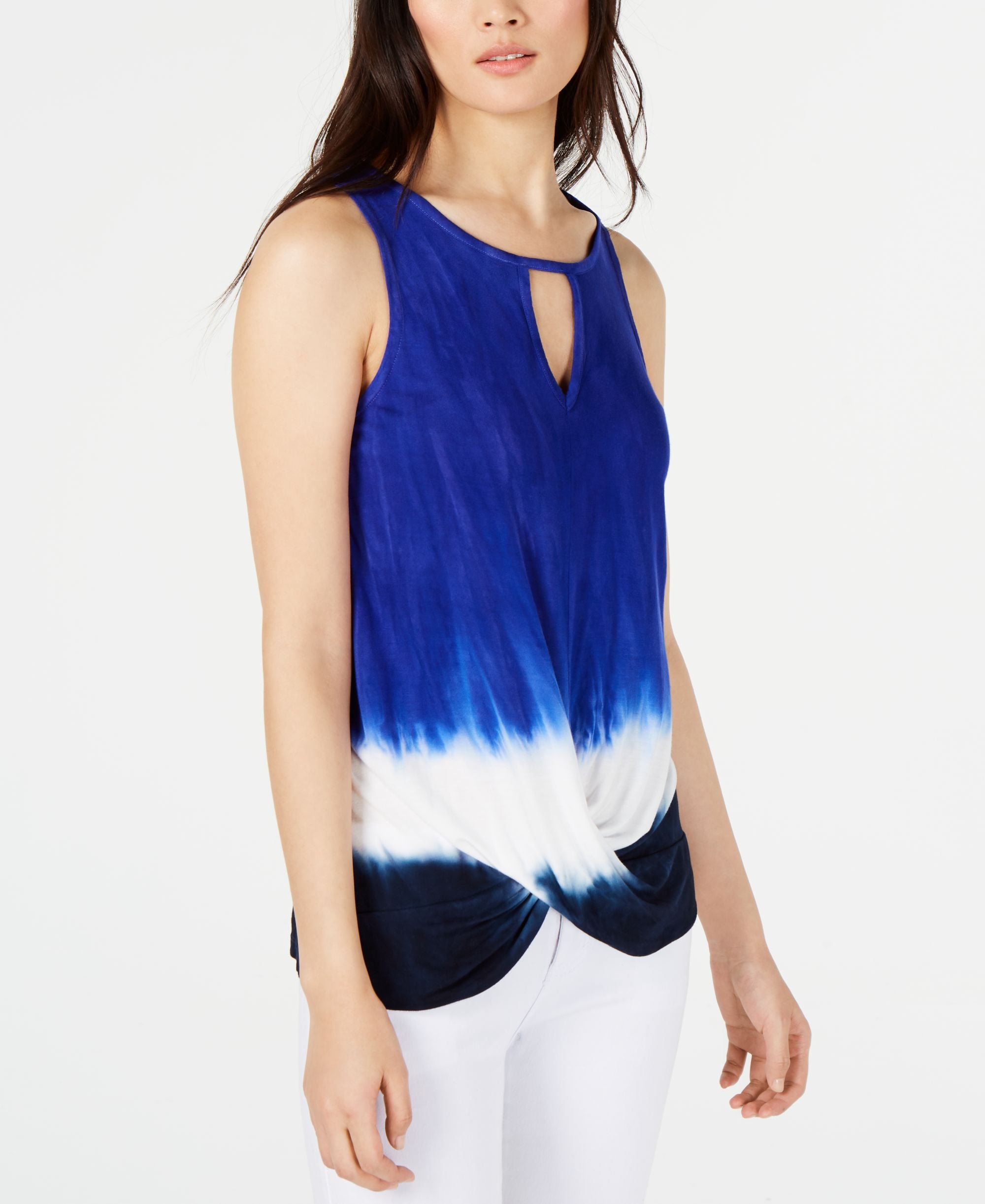 Tie Dye Keyhole Tank Premium Top