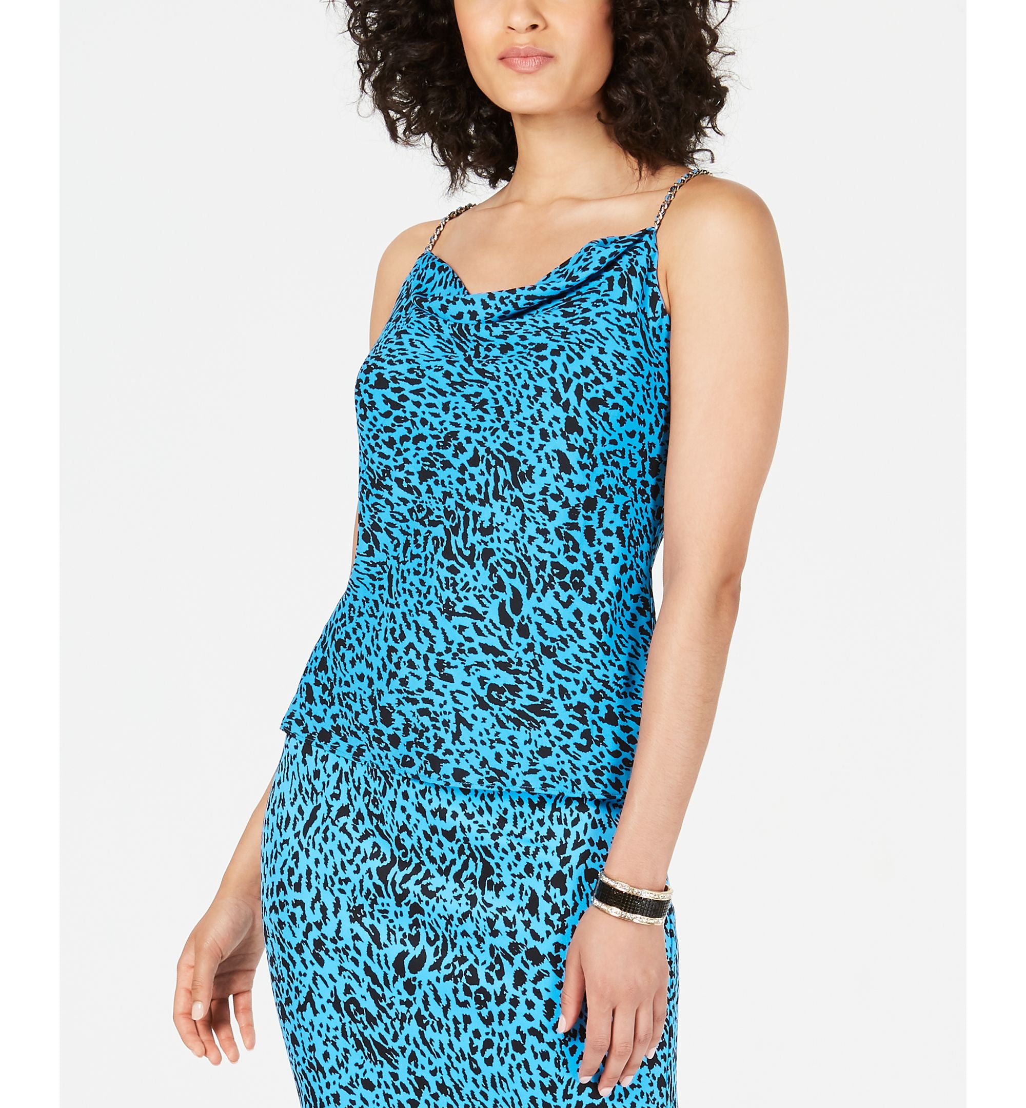 Thalia Sodi Printed Chain Strap Premium Top
