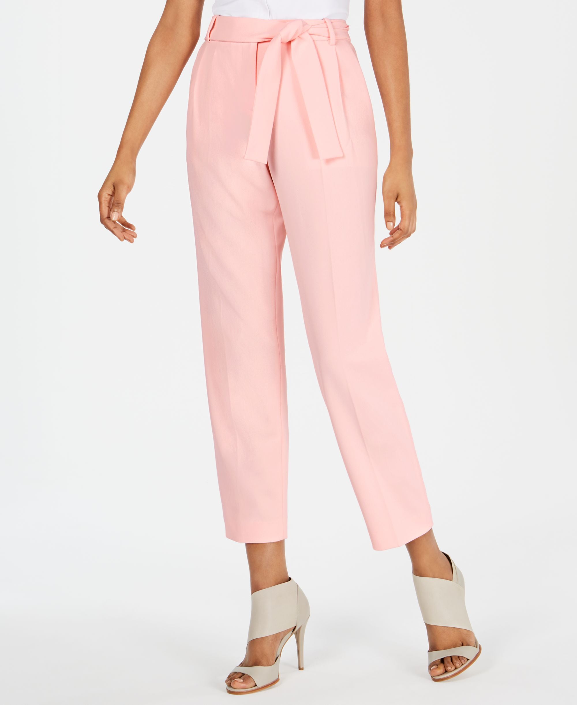 Calvin Klein Belted Ankle Signature Pants