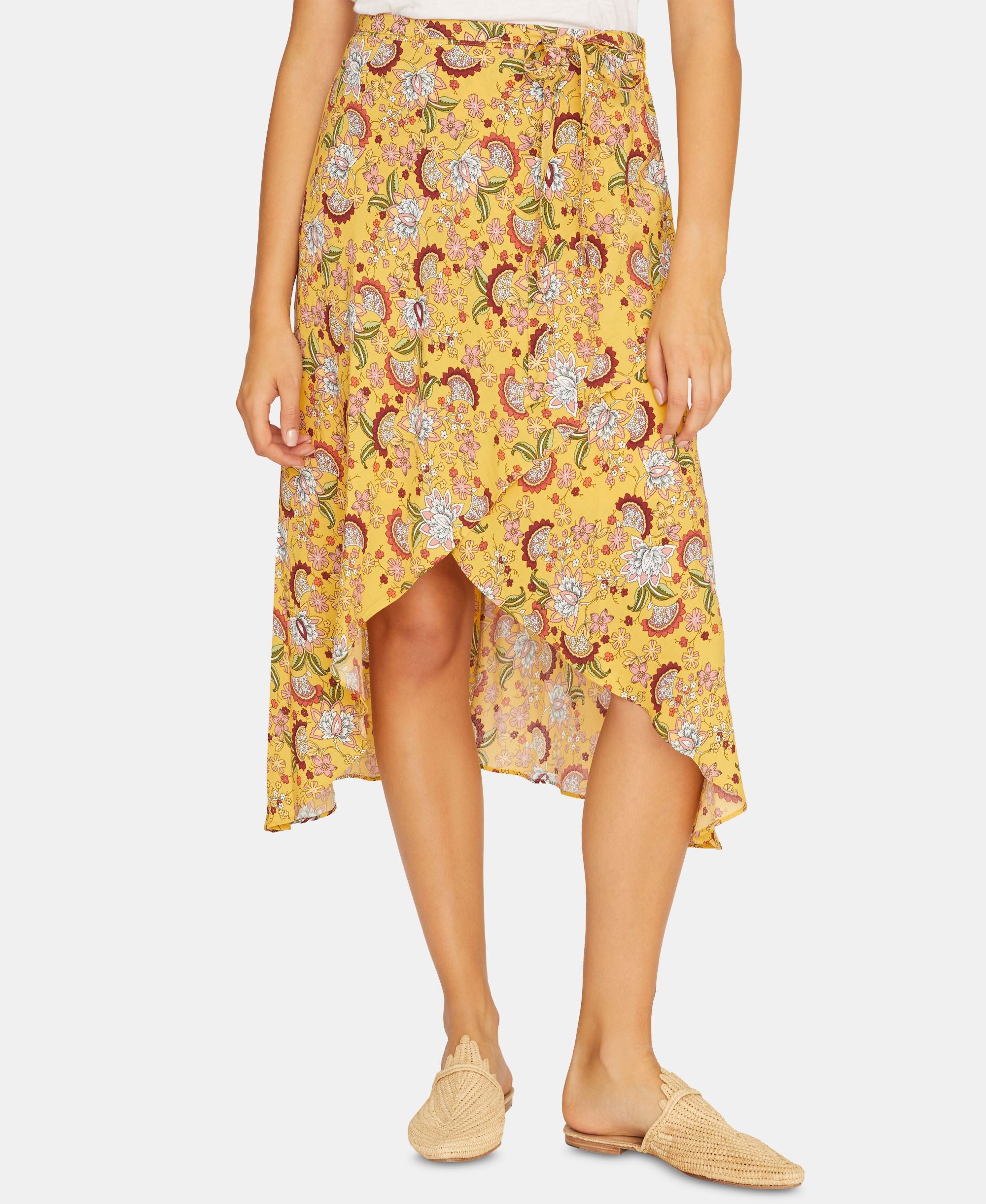 Sanctuary Jamie Printed Wrap Modern Skirt