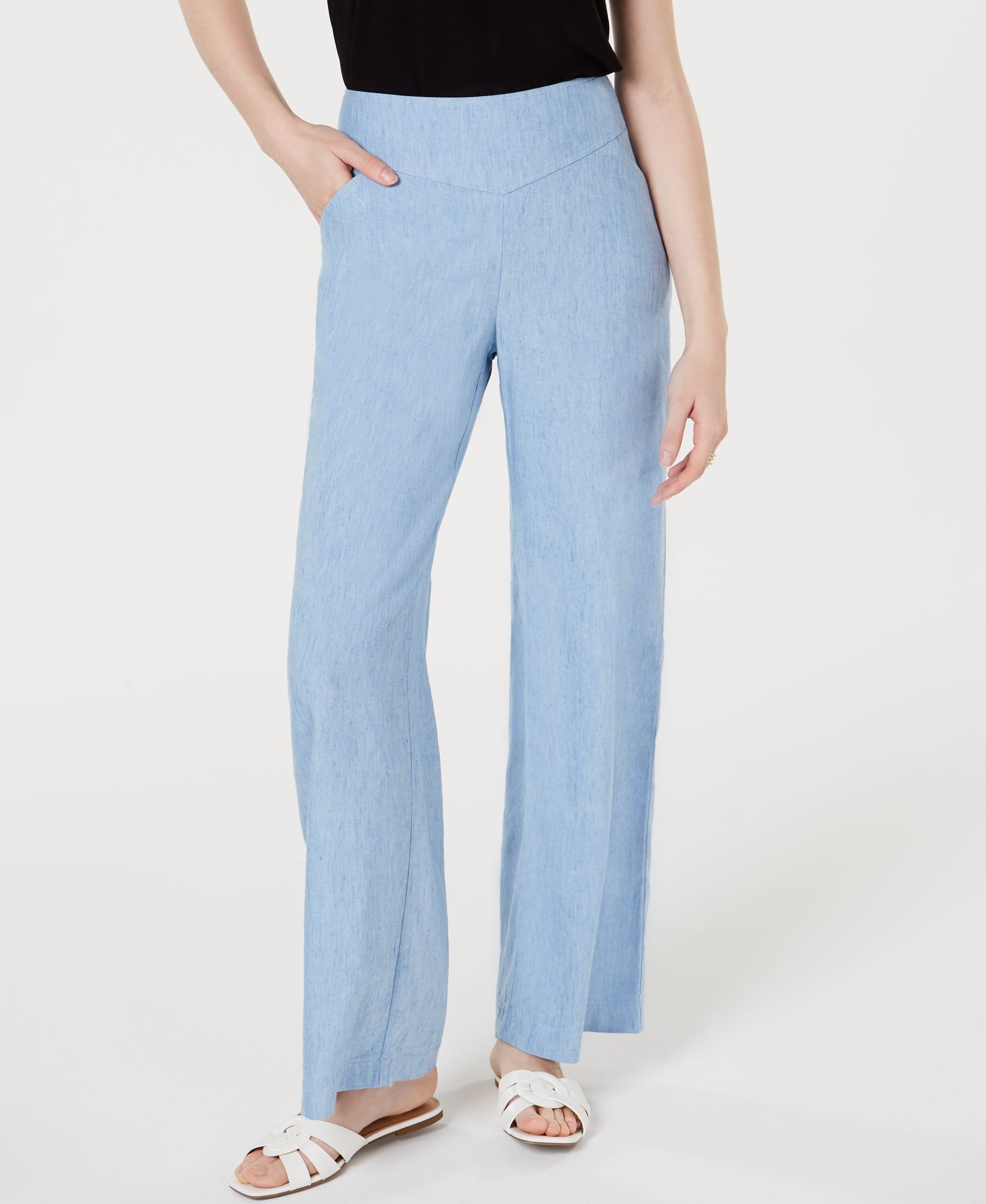 Wide-Leg Signature Pants