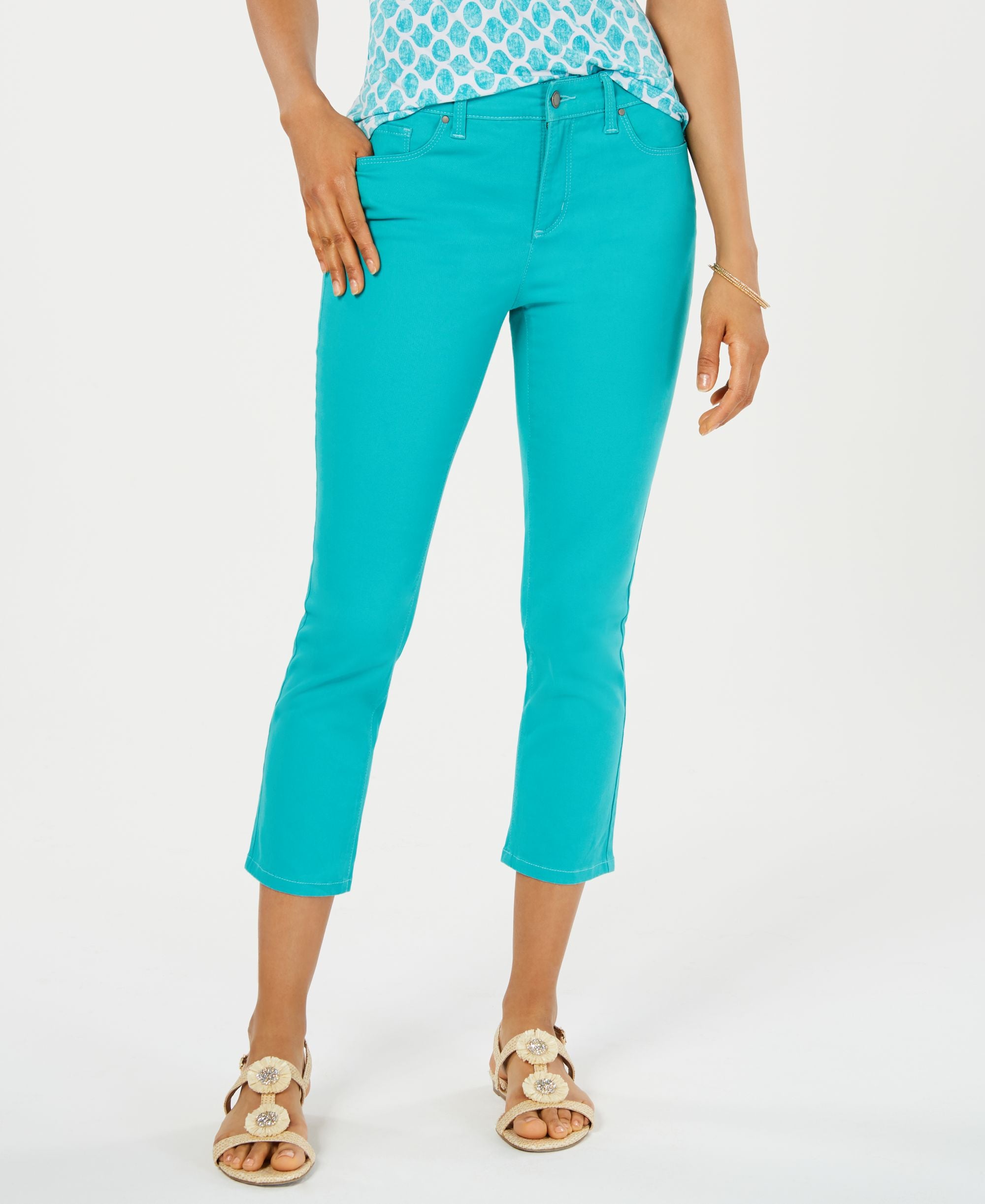 Petite Tummy-Control Bristol Capri-Length Premium Jeans