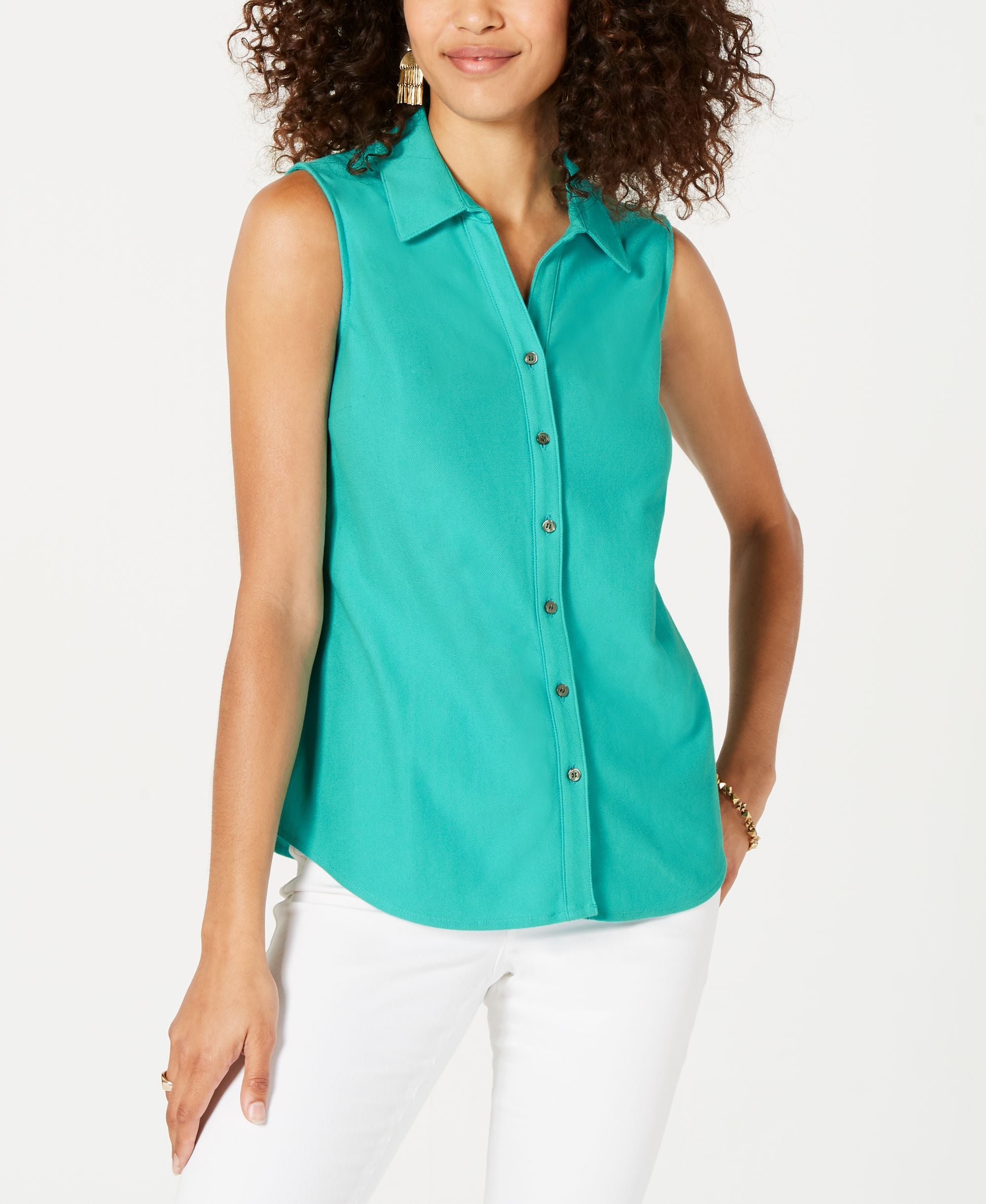 Charter Club Petite Cotton Modern Shirt