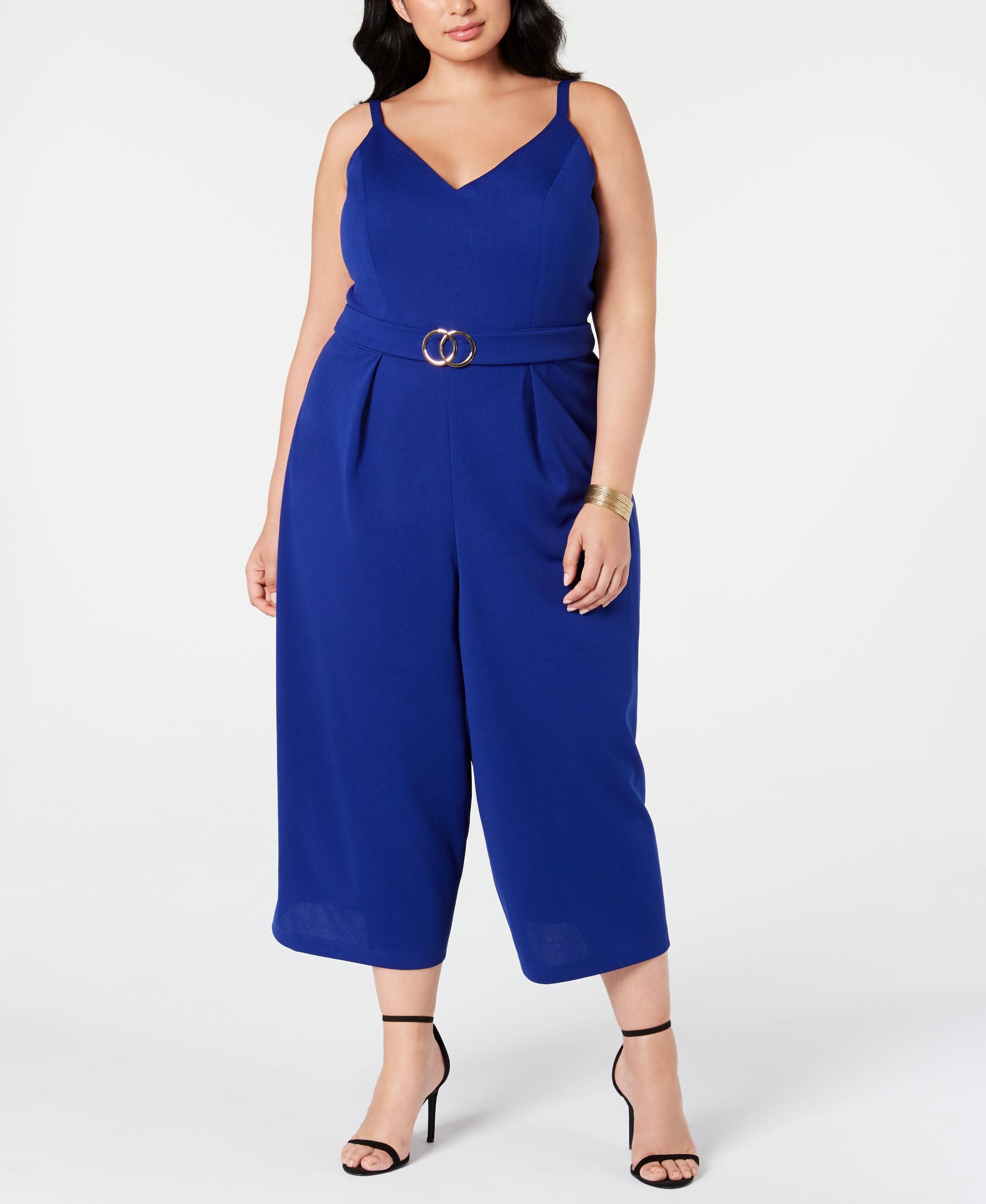 Emerald Sundae Modern Plus Size Embellished Jumpsuit