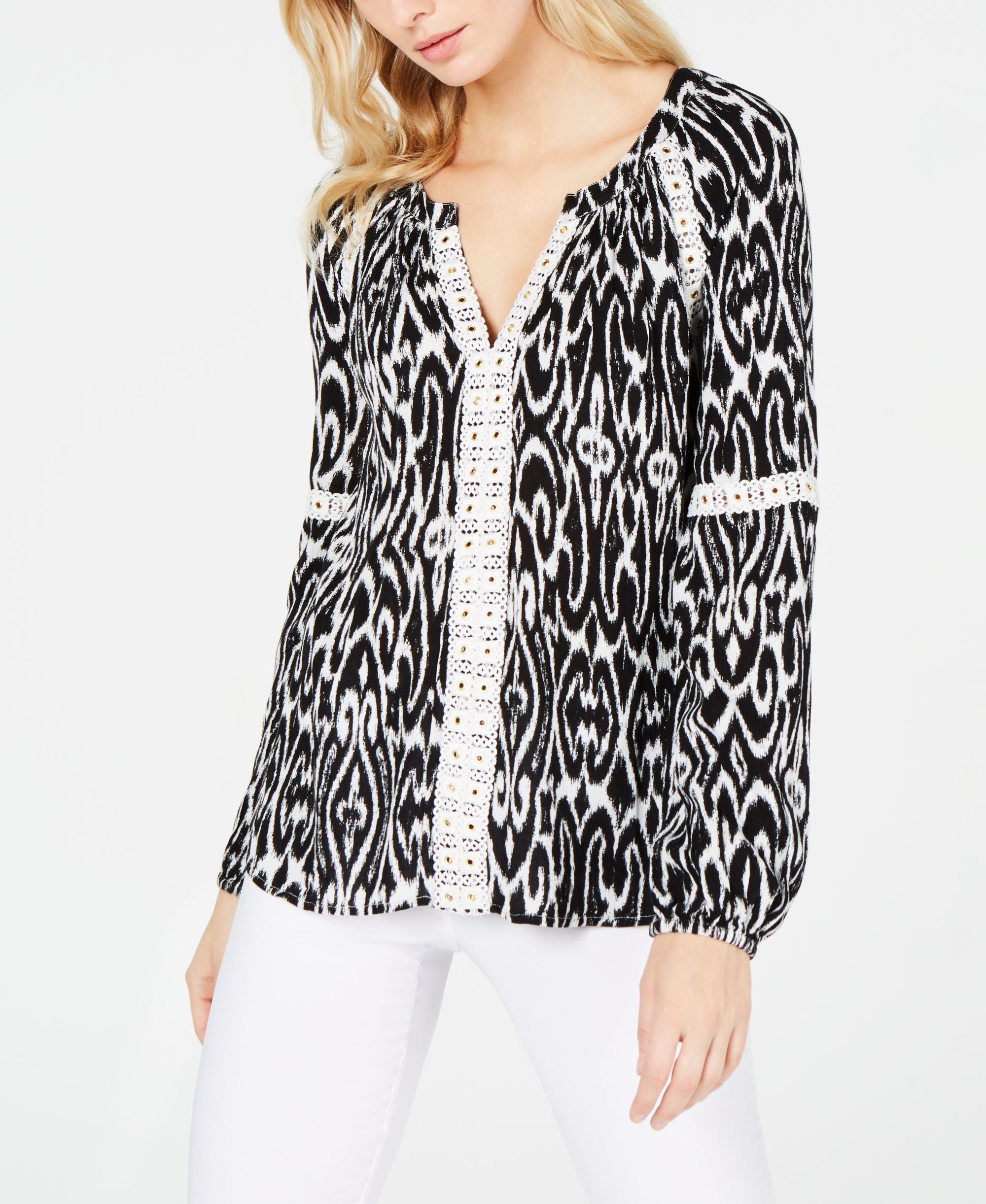 Crochet Peasant Premium Top