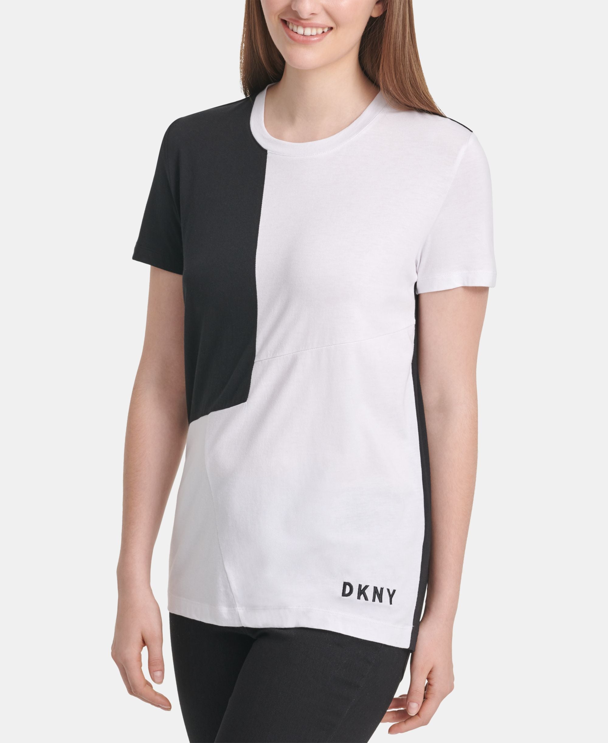 DKNY Crewneck Colorblock T-Modern Shirt