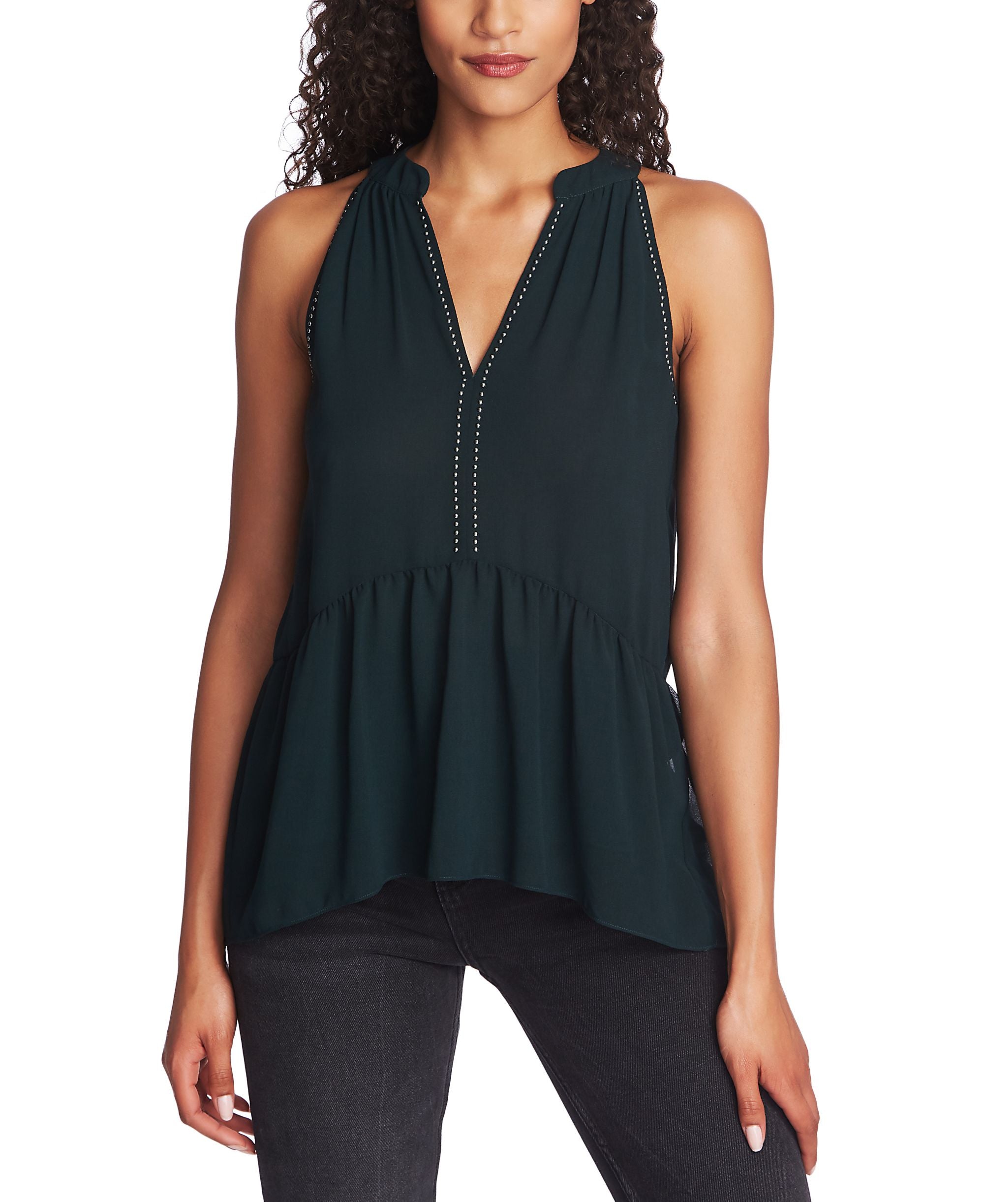 1.State Studded Halter Neck Premium Top