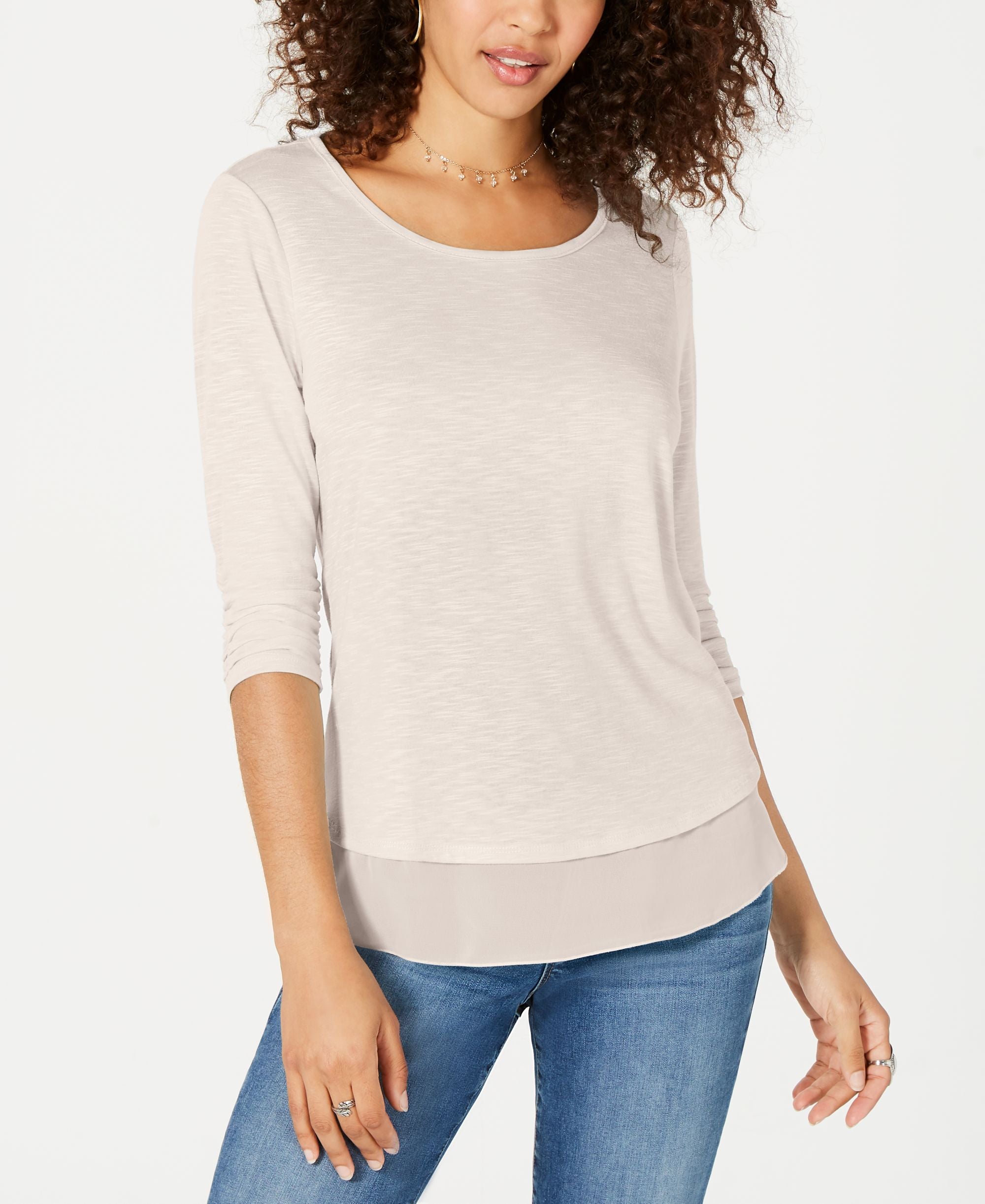 Chiffon-Hem Premium Top