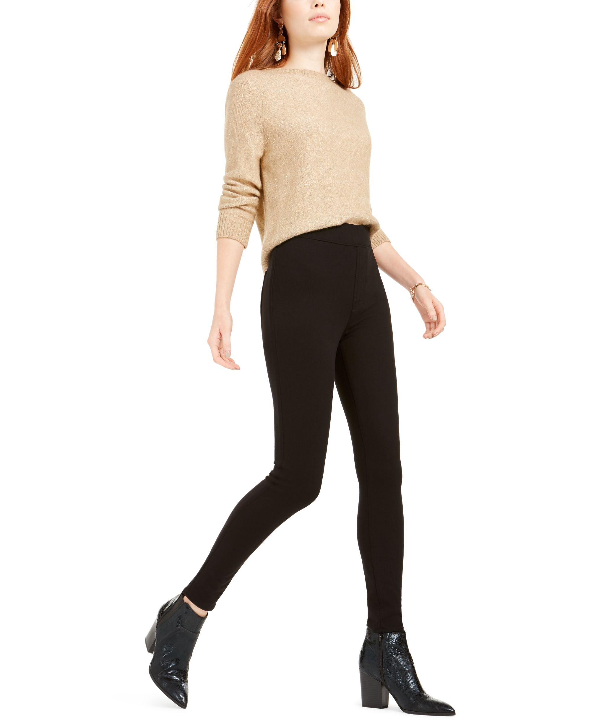 Jen7 Comfort Skinny-Fit Comfort-Waist Knit Signature Pants
