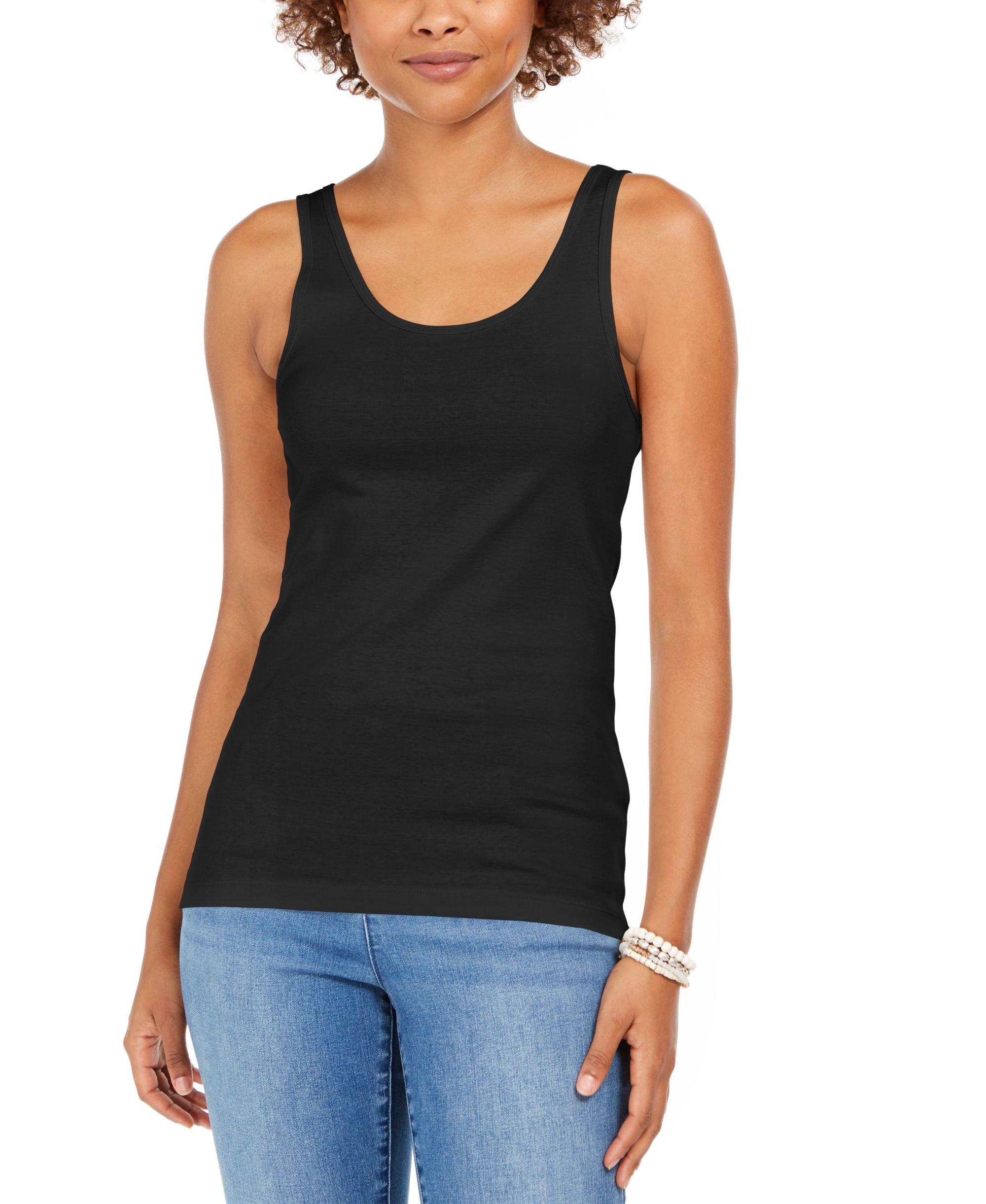 Style & Co Petite Cotton Tank Premium Top