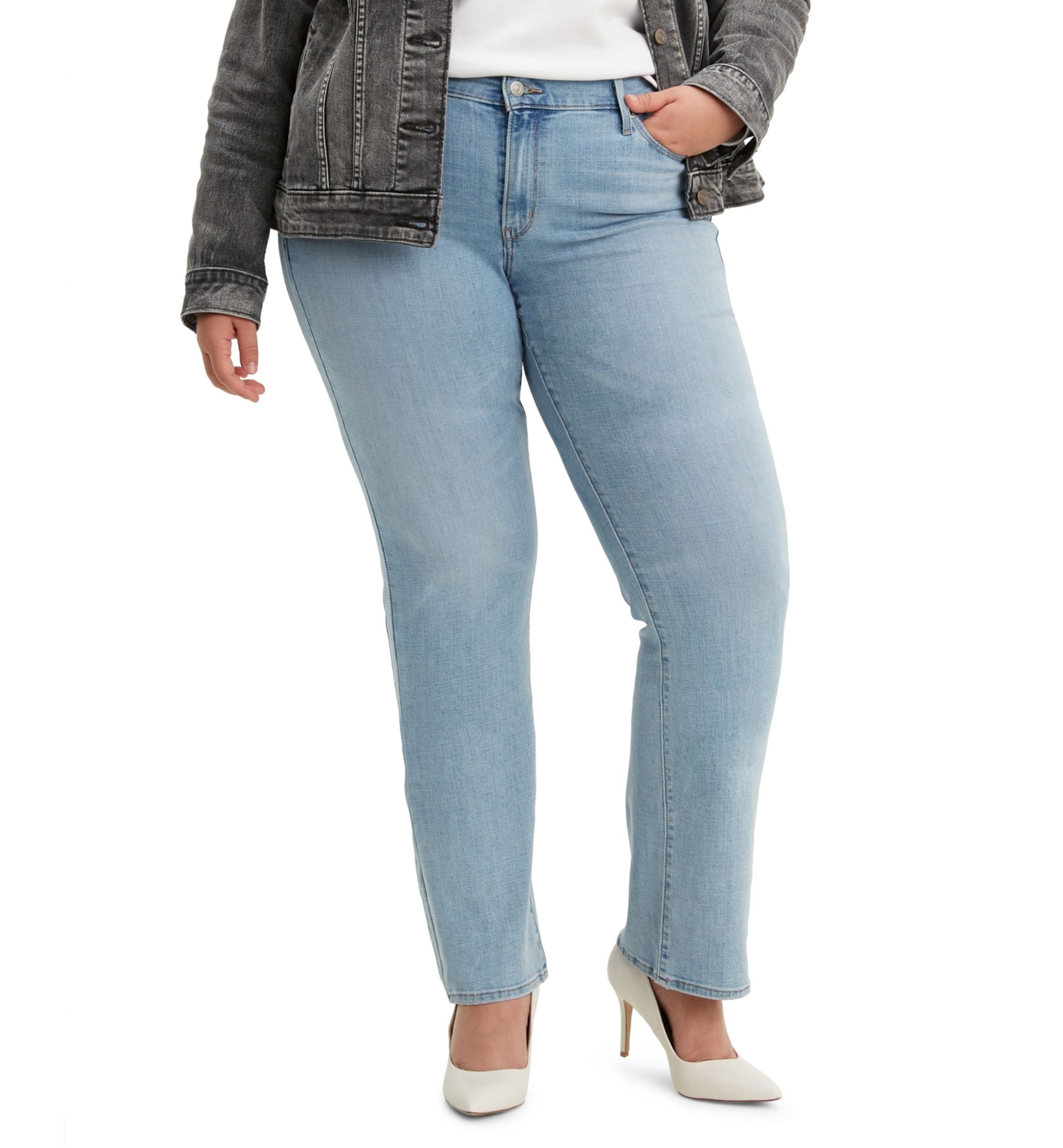 Modern Plus Size Timeless Straight-Cut Premium Jeans