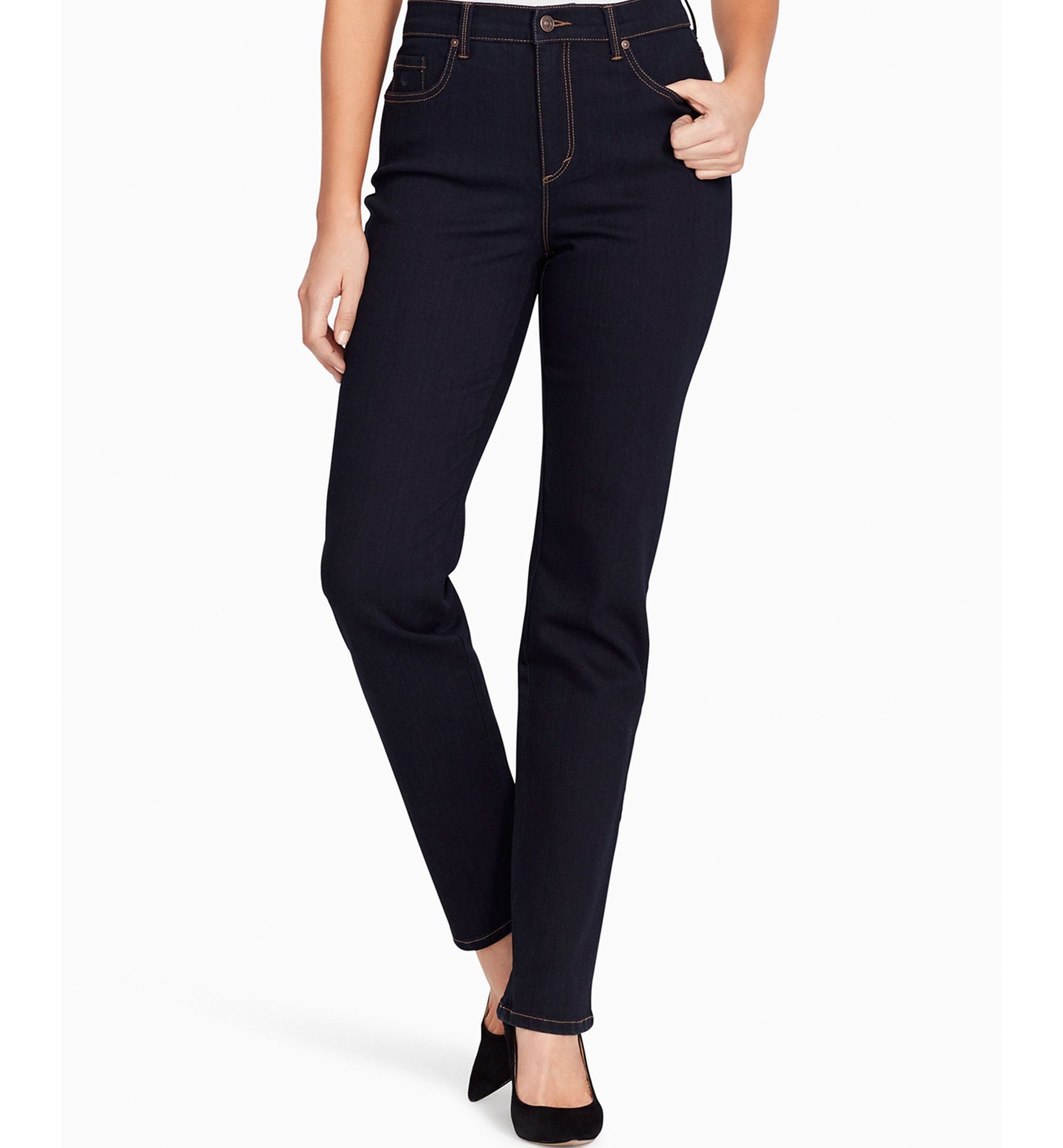 Women's Amanda Timeless Straight Premium Jeans, in Regular, Short & Long