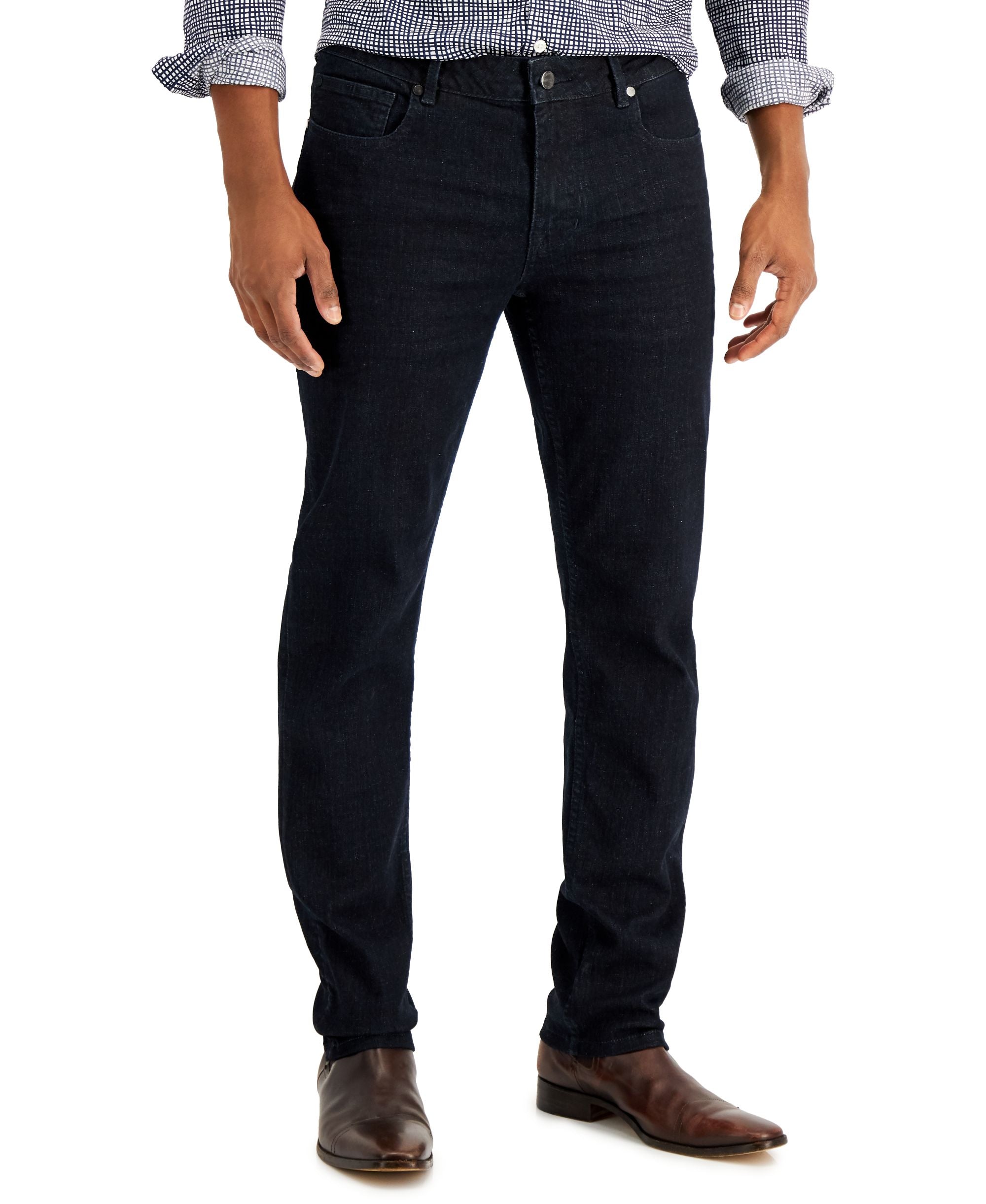 DKNY Mens Bedford Slim-Cut Straight Premium Jeans